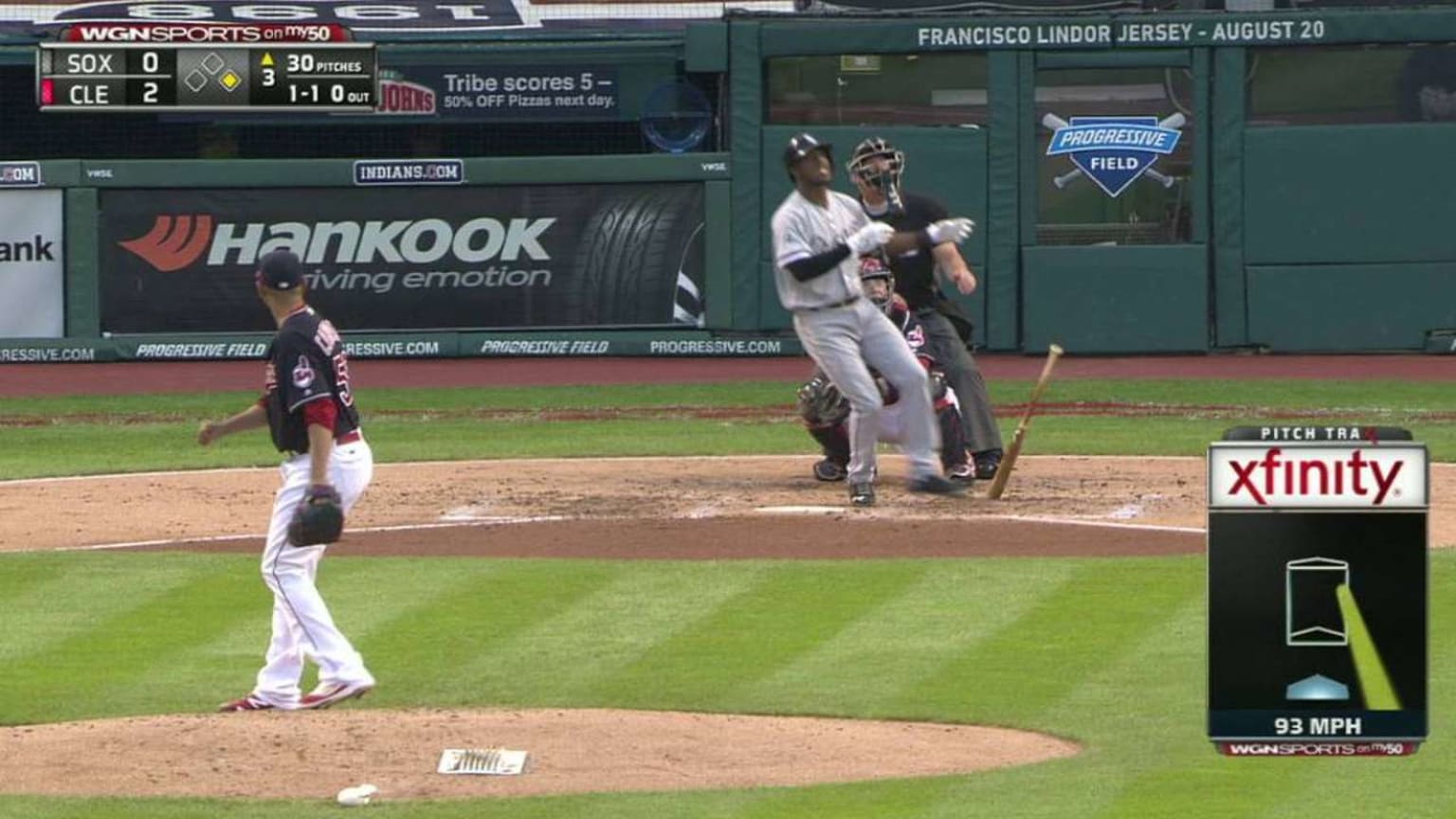 CWS@CLE: Anderson conecta HR de dos carreras | 17/08/2016 | Los Yankees de Nueva York