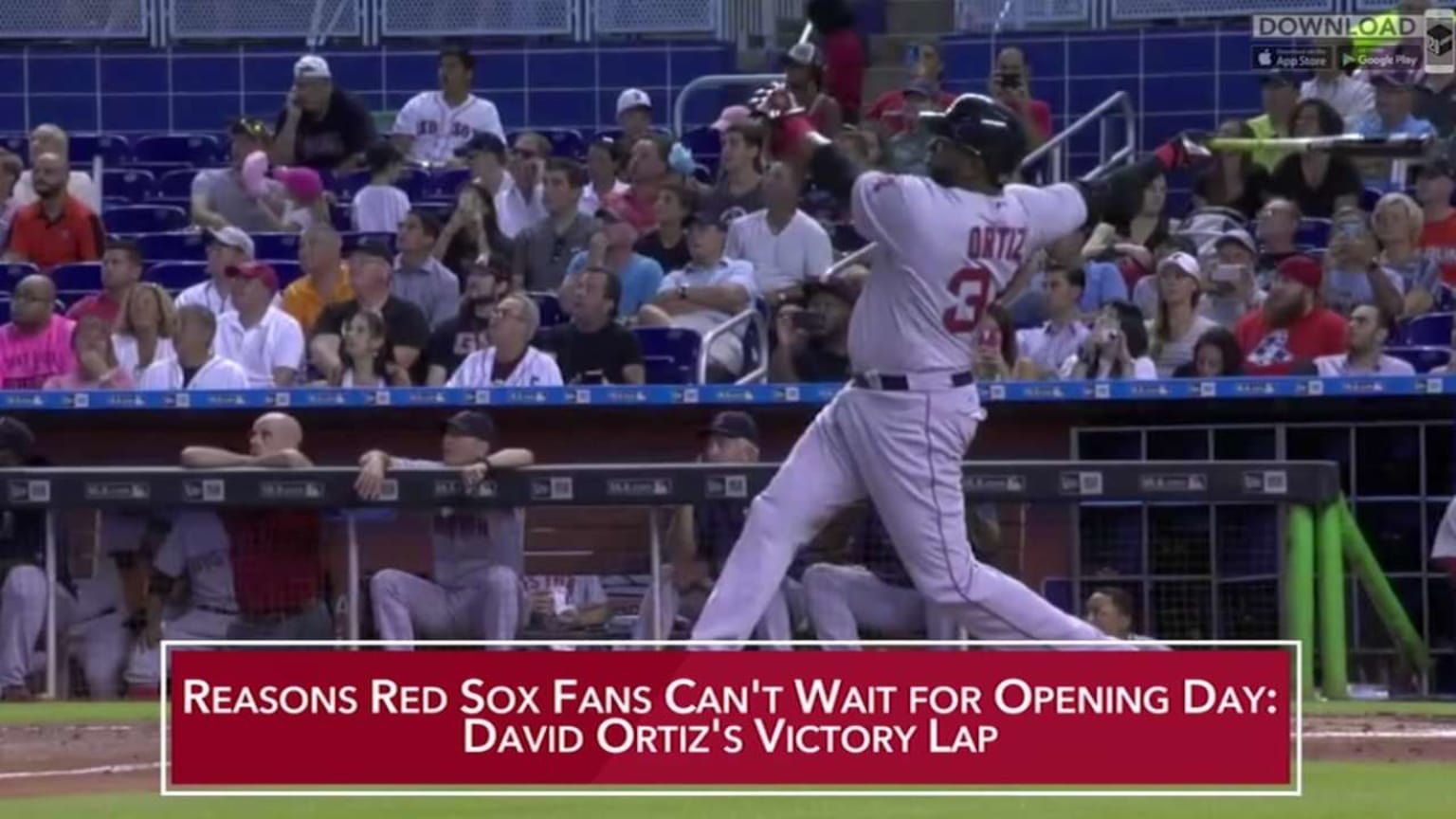 Red Sox Opening Day excitement 03/26/2016 Boston Red Sox