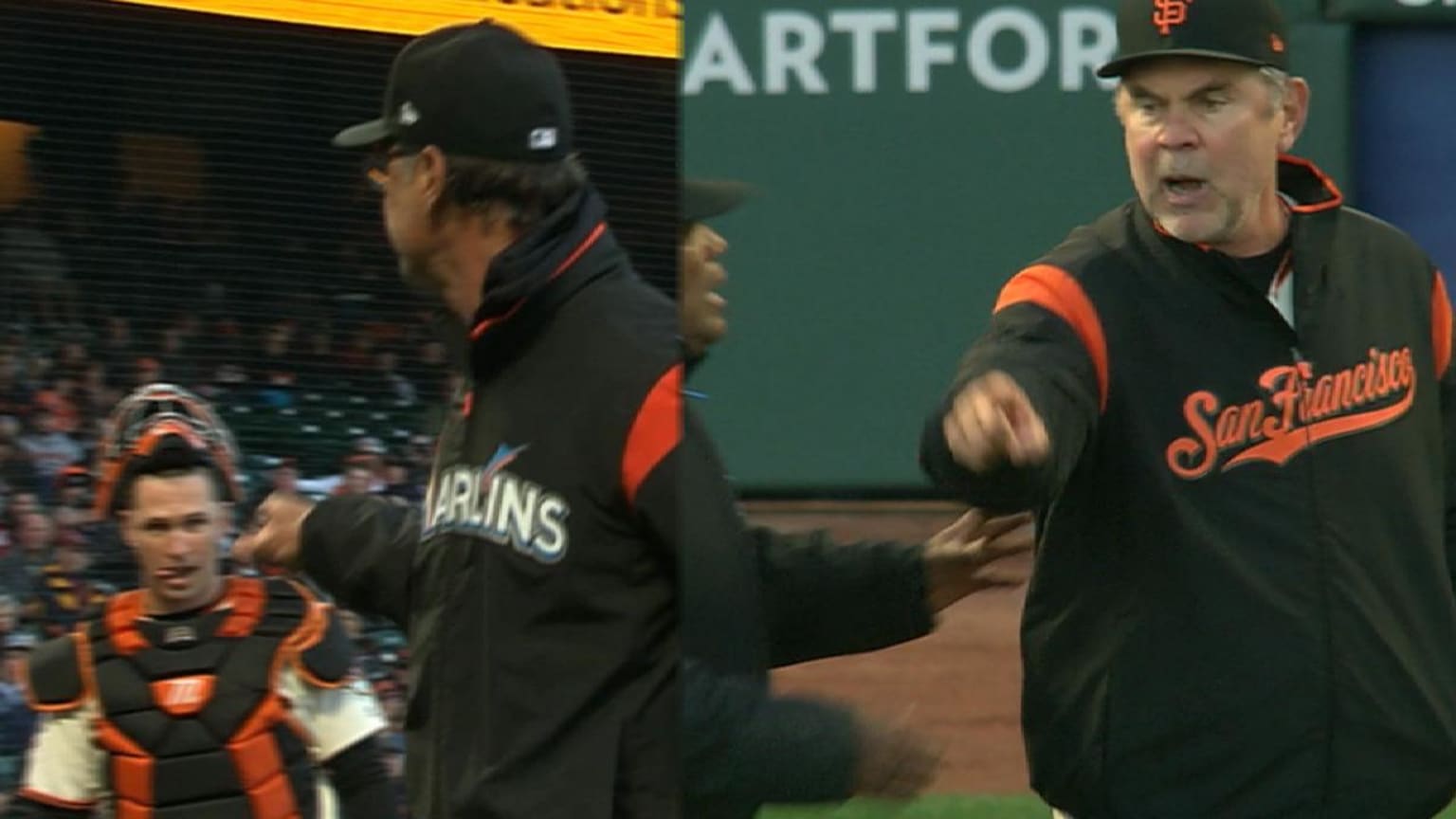 Watch: Buster Posey drilled in head, exits game