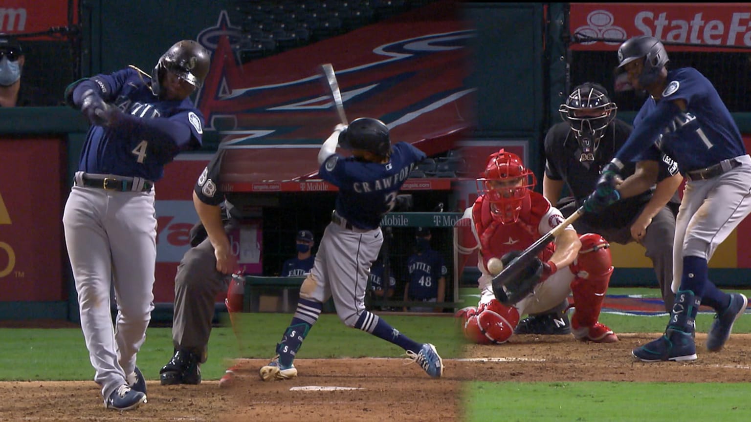 Mariners score five runs in 9th 07/30/2020 Seattle Mariners