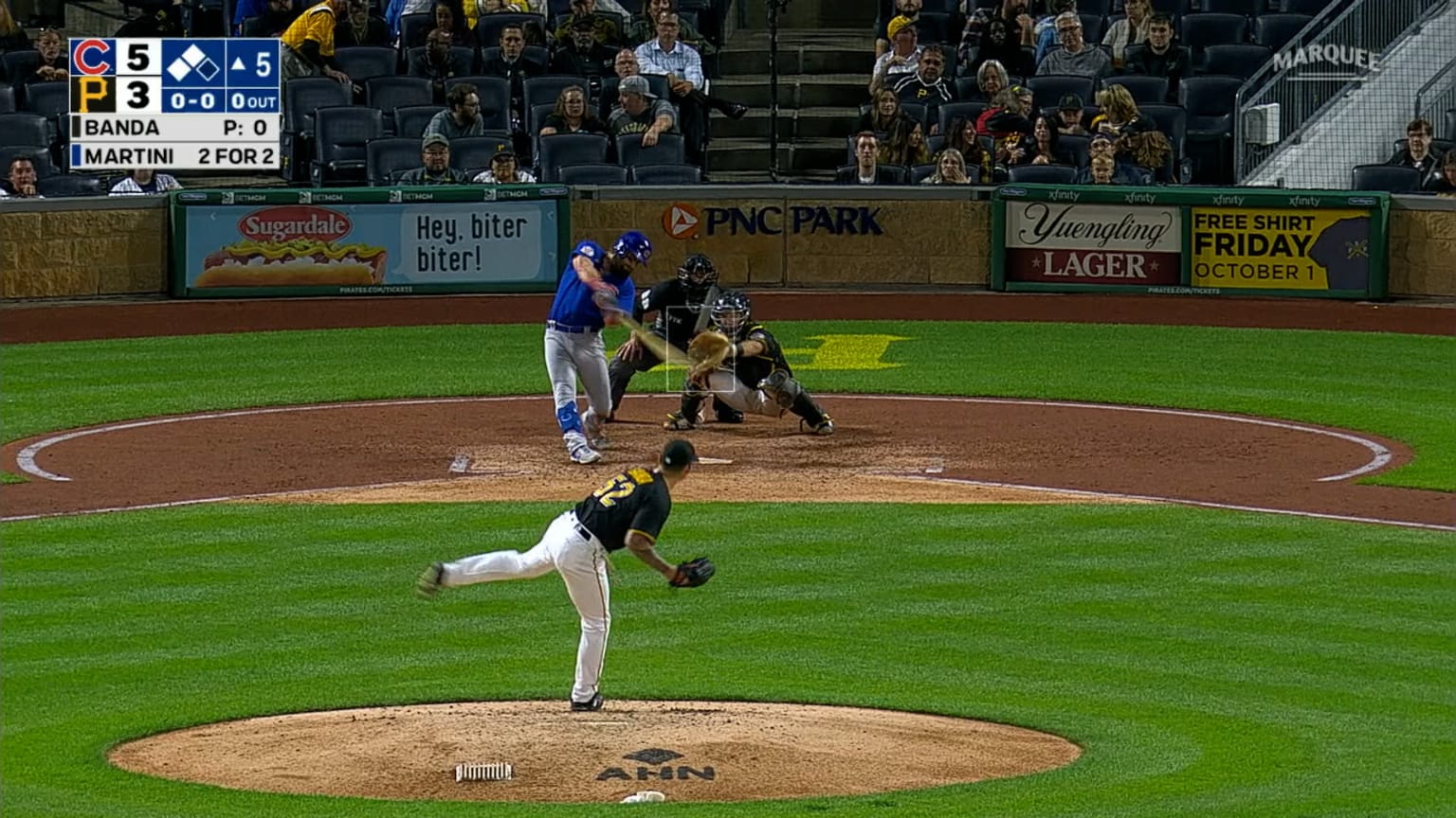 Nick Martini's sacrifice fly 09/28/2021 Chicago Cubs