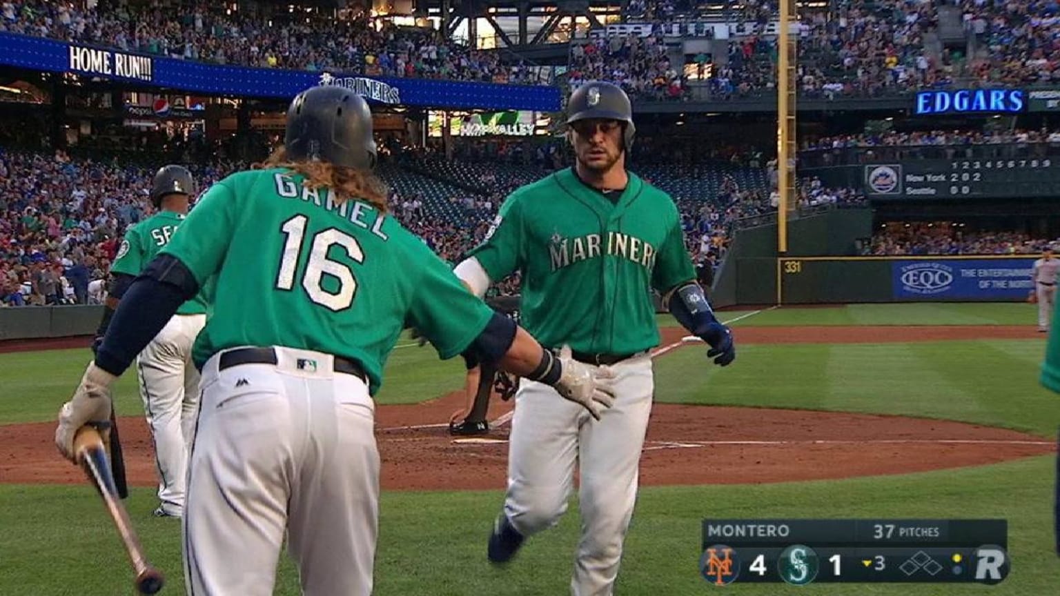 August 10, 2018: Seattle Mariners catcher Mike Zunino (3) during a Major  League Baseball game between the Houston Astros and the Seattle Mariners on  1970s night at Minute Maid Park in Houston