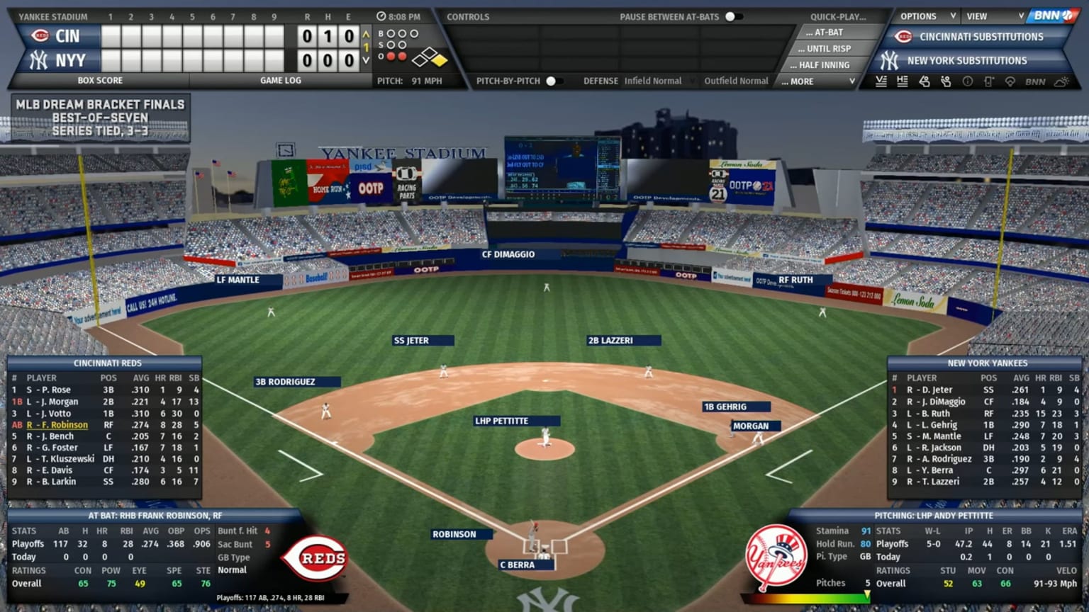 Dream Bracket Finals: Reds-Yankees Game 7 | 05/05/2020 | New York Mets