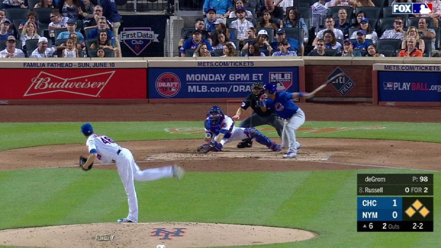 INCREDIBLE Huge New York Mets / Budweiser Wooden Display Baseball