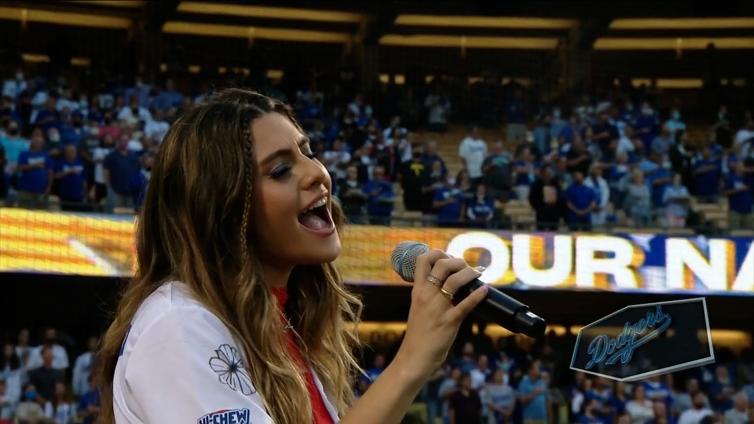 MKY on Instagram: Im honored to be singing the National Anthem @dodgers  for Mexican Heritage night💙🇲🇽 Being born & raised in LA this has always  been a dream of mine! #dodgers #mexicanheritagenight #