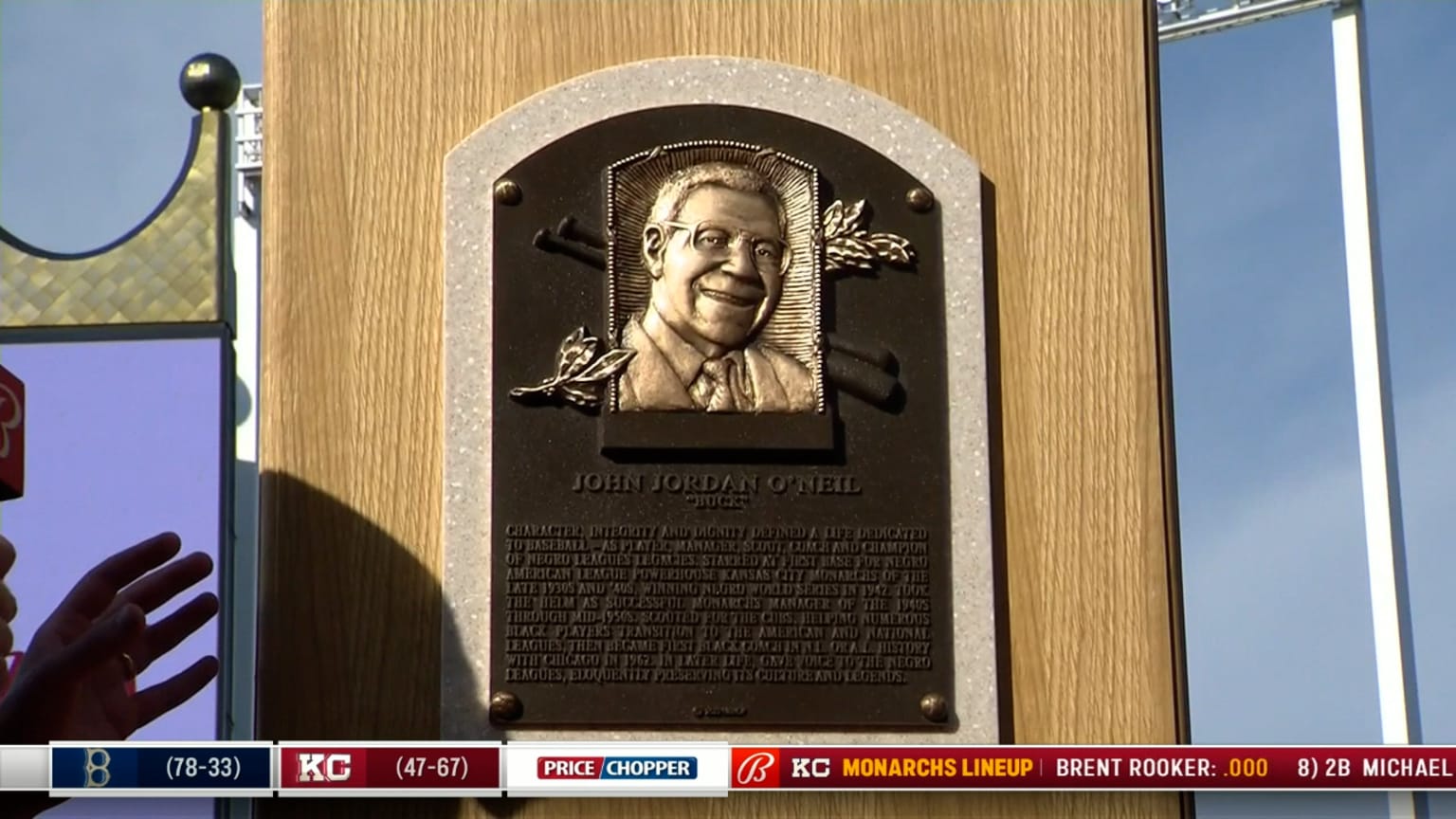 Royals honor Buck O'Neil 08/13/2022 Kansas City Royals