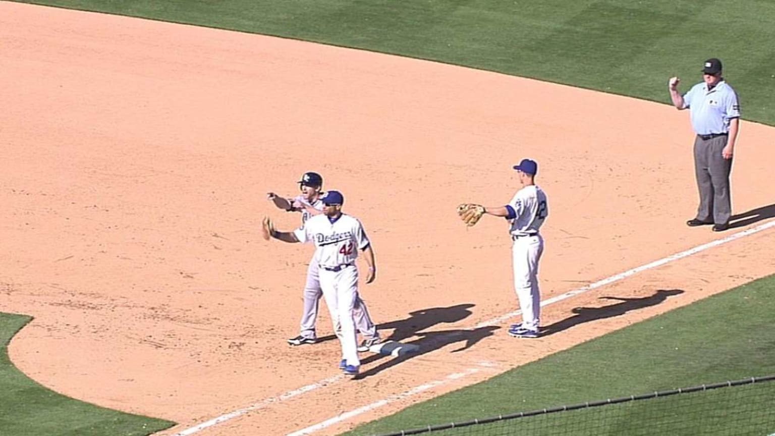 Photos of Dodgers baseball, 2012.