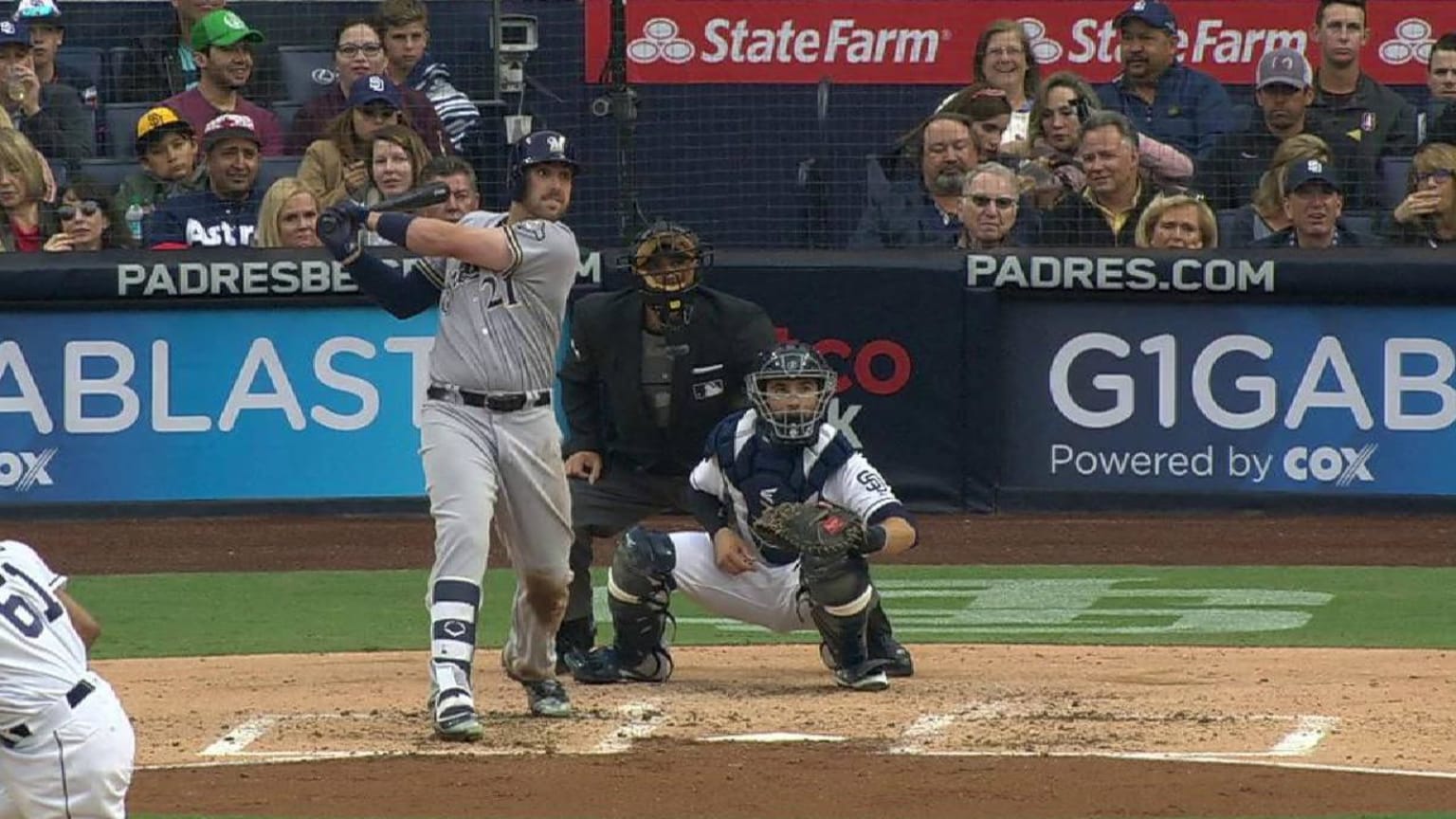 Shaw's RBI groundrule double 03/31/2018