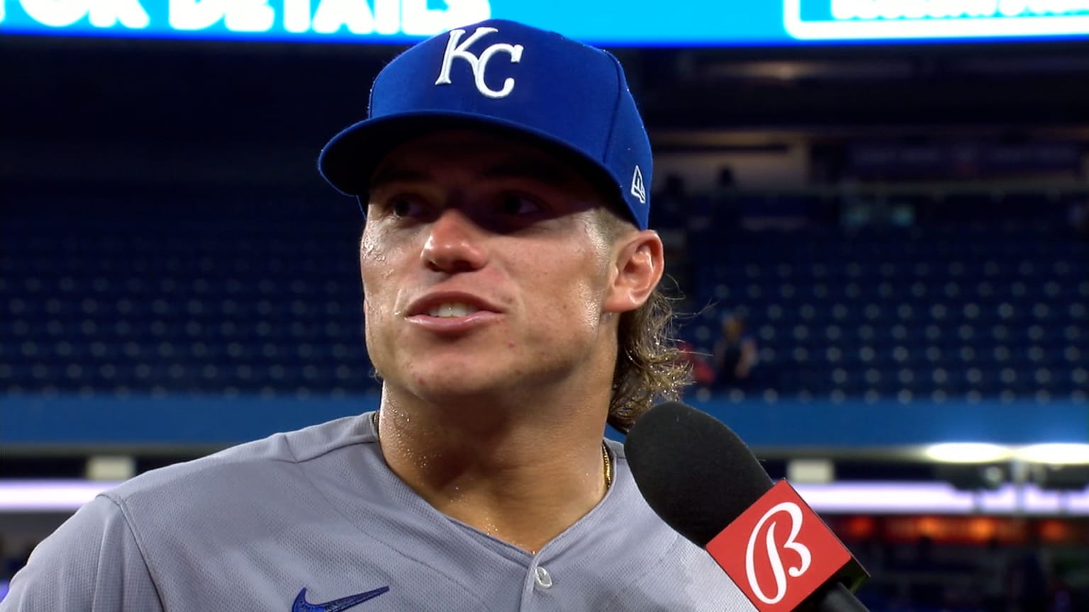 Nate Eaton sobre su 1er HR en MLB 14/07/2022 Los Reales de Kansas City