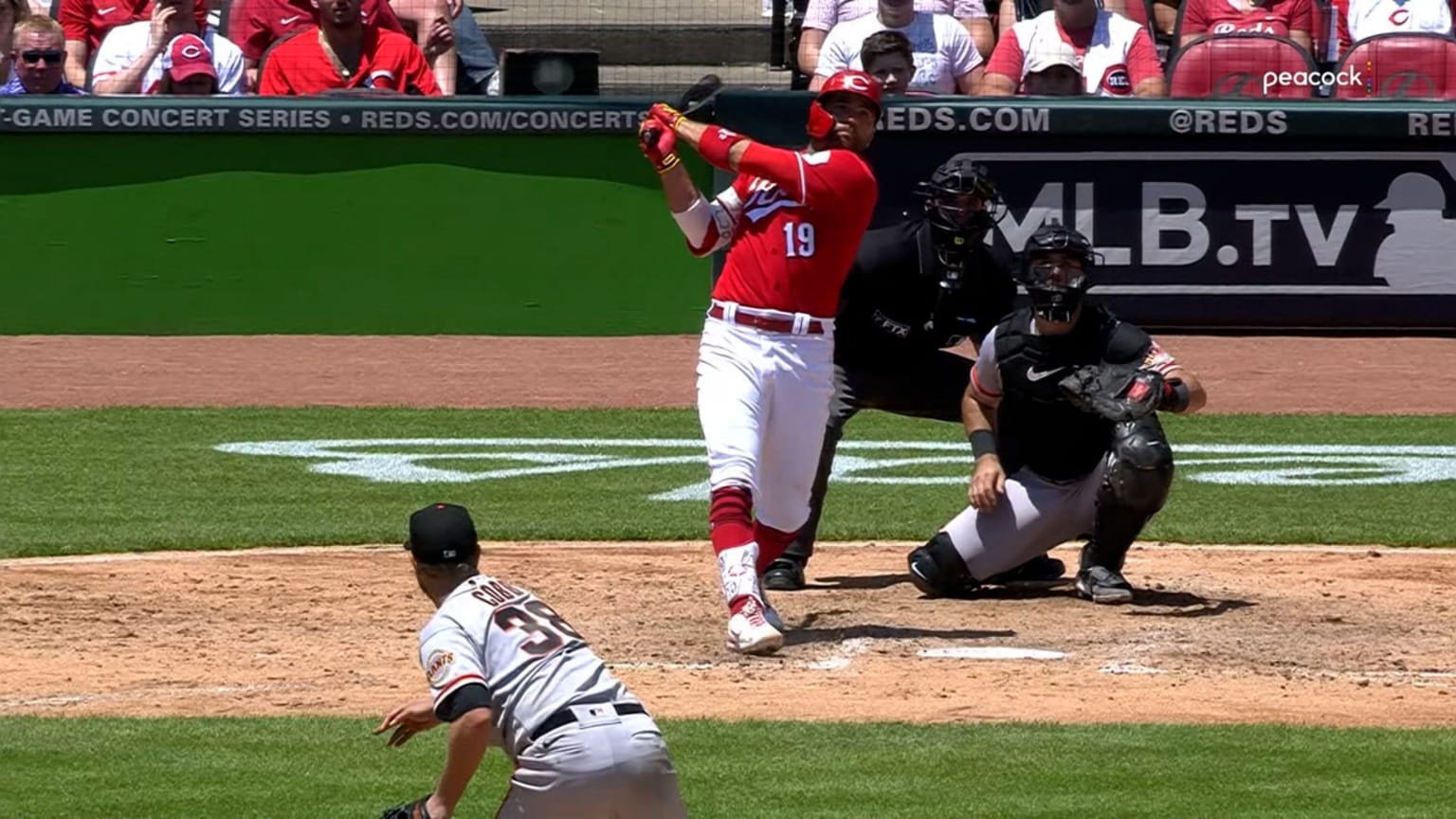 Joey Votto lines an RBI double to left-center | 05/29/2022 | Cincinnati ...