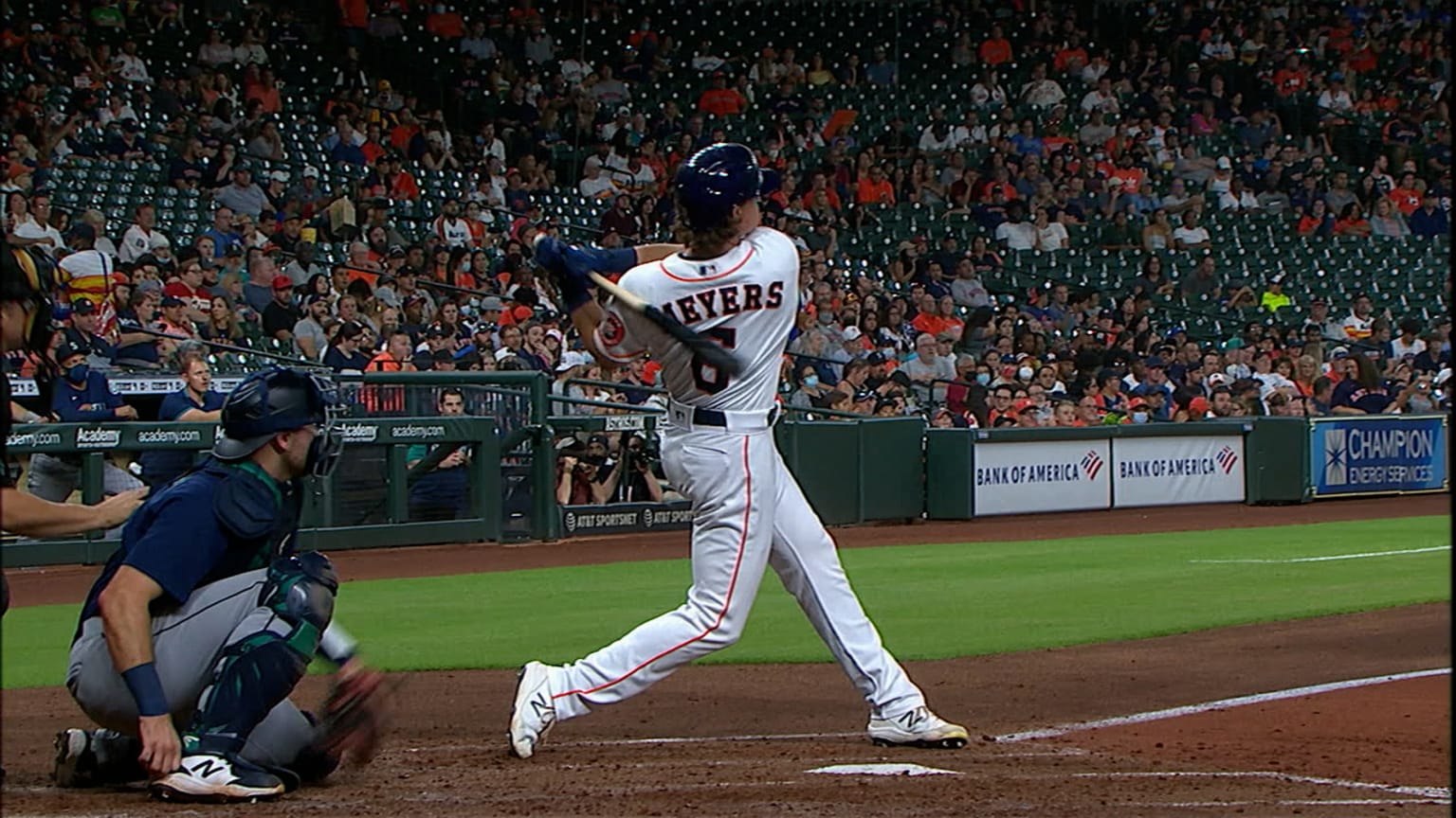 Jake Meyers' three-run homer, 09/06/2021