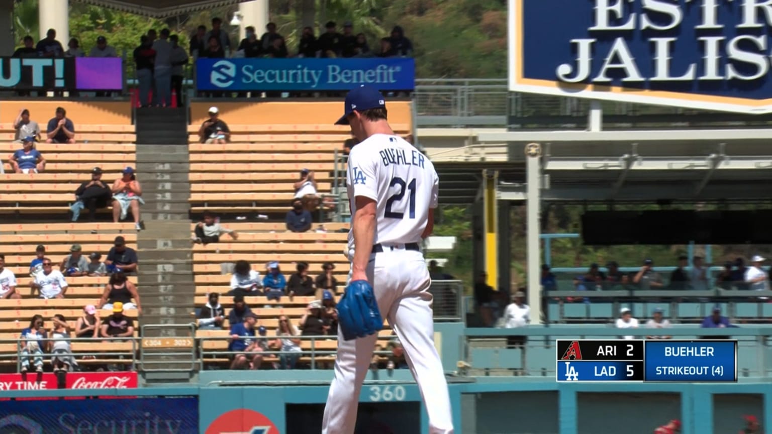 Buehler suma 4 ponches | 18/05/2022 | Los Dodgers de Los Angeles