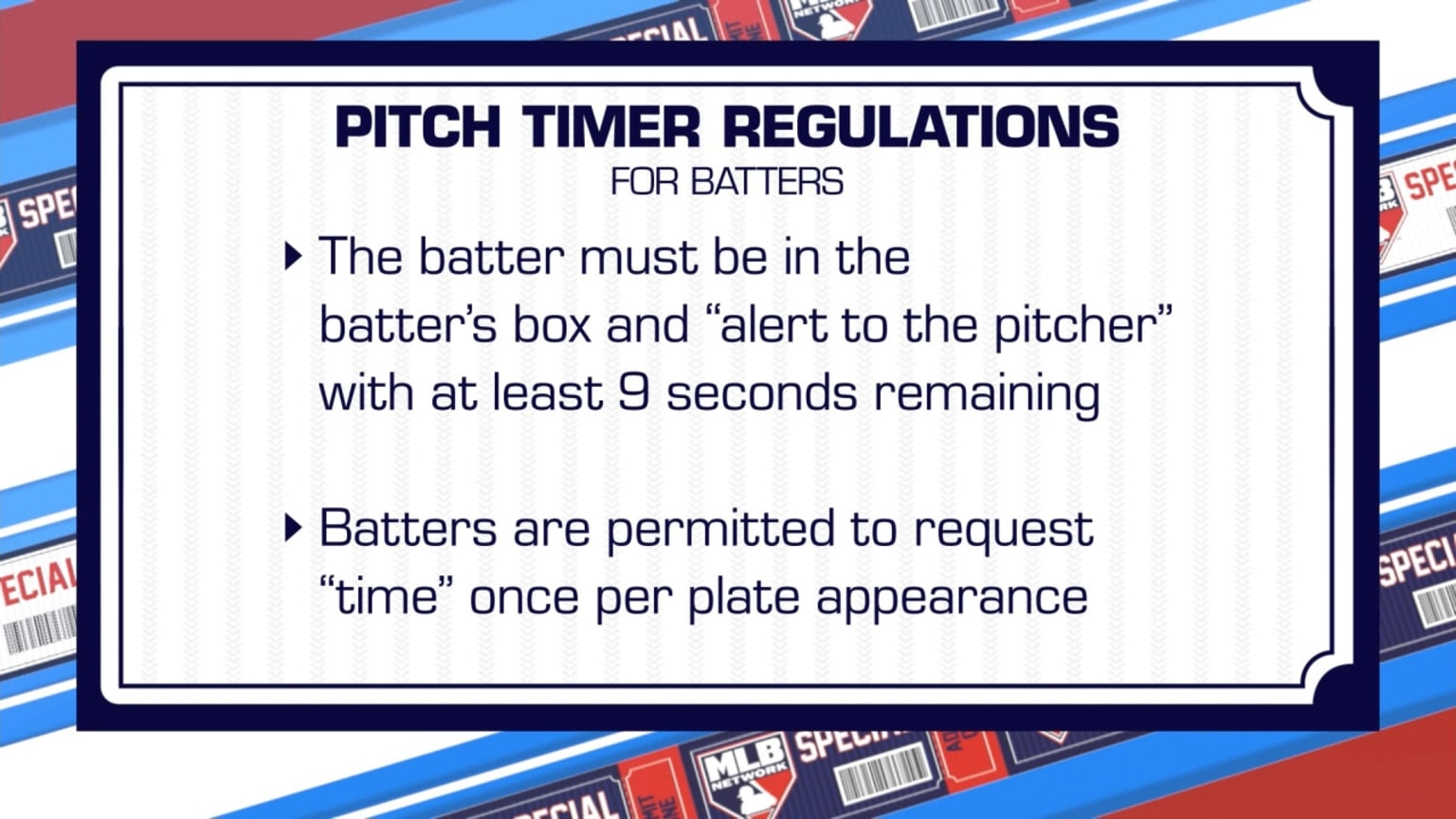 Pitch timer rules for hitters 08/21/2022 New York Mets