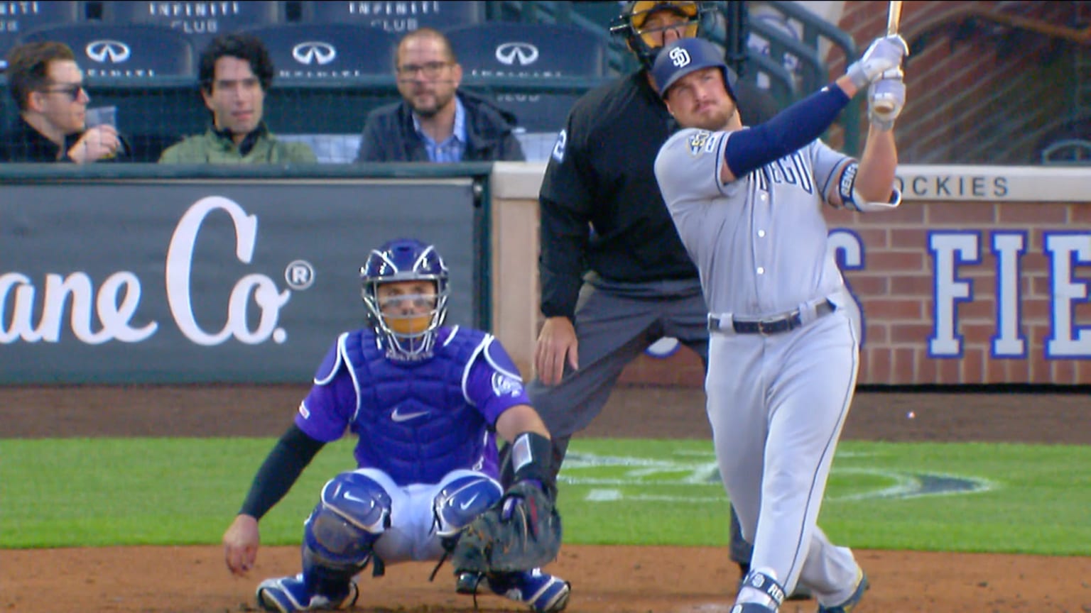 Renfroe detona HR solitario 12/05/2019 Los Padres de San Diego