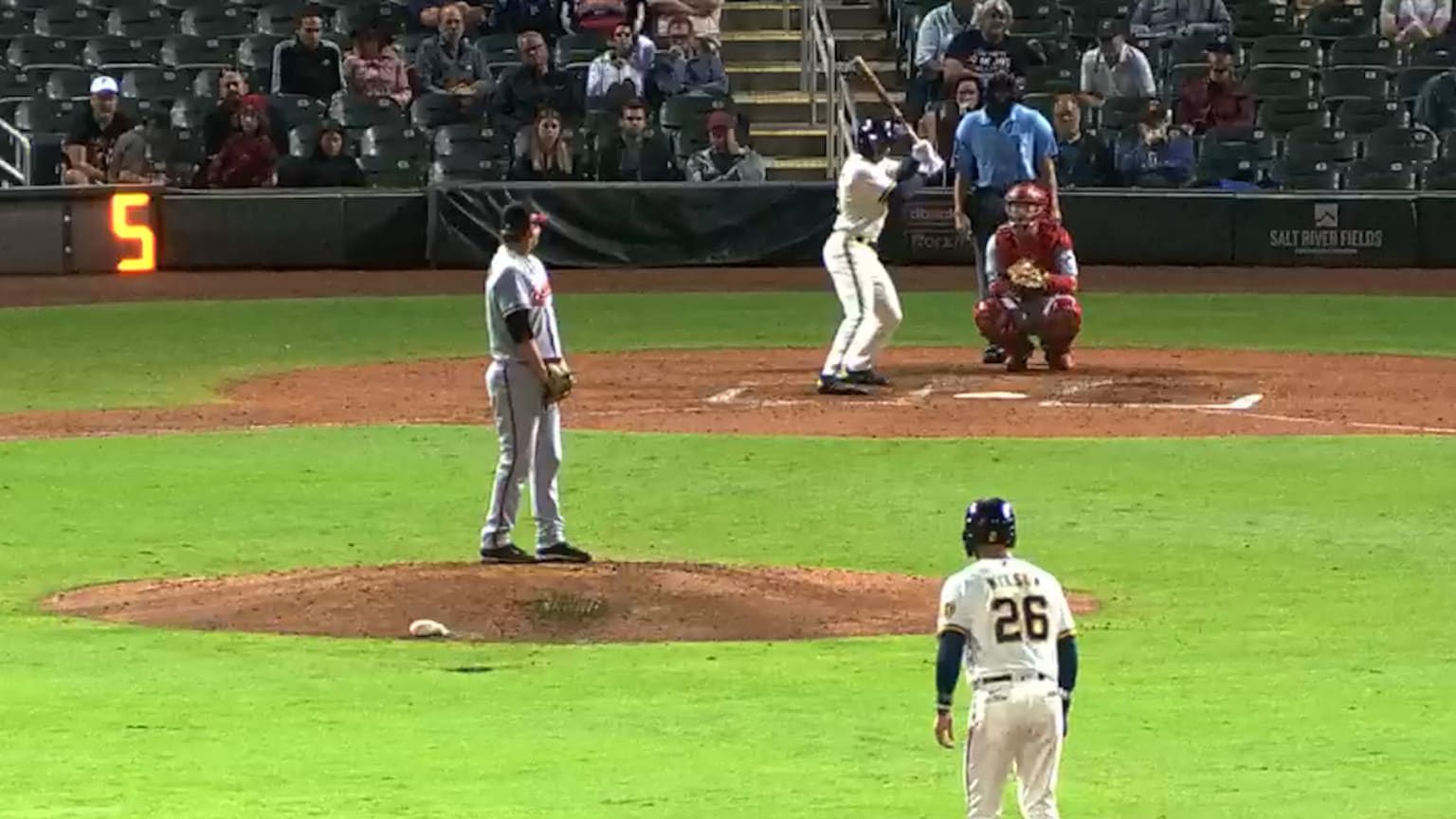 David Hamilton hits a two-run triple at Fall League | 11/12/2021 | Milwaukee Brewers