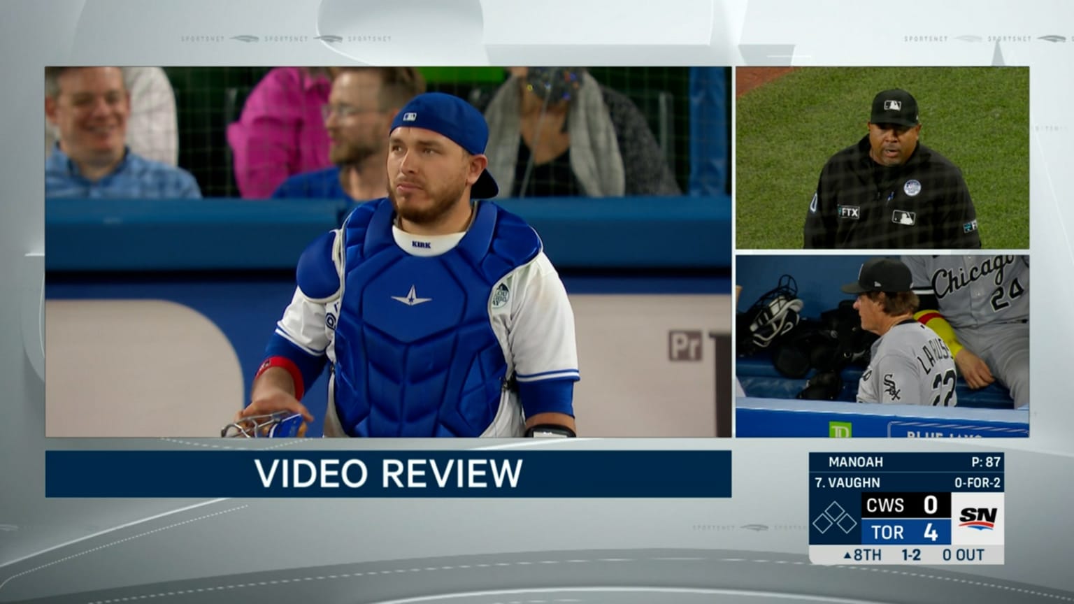 La Russa loses challenge on catcher