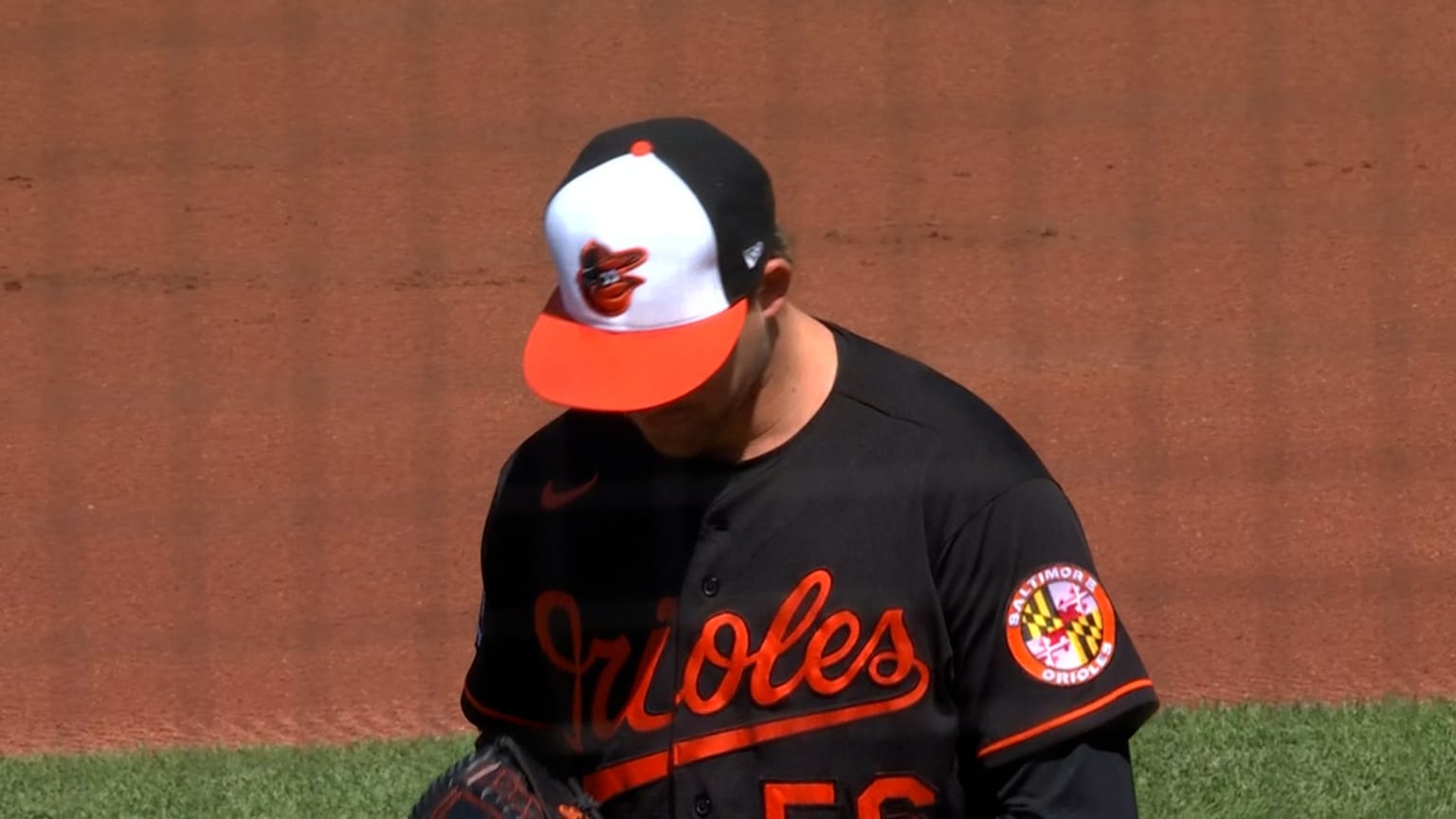 Kyle Bradish Fans Kevin Kiermaier 06 18 22 Cincinnati Reds