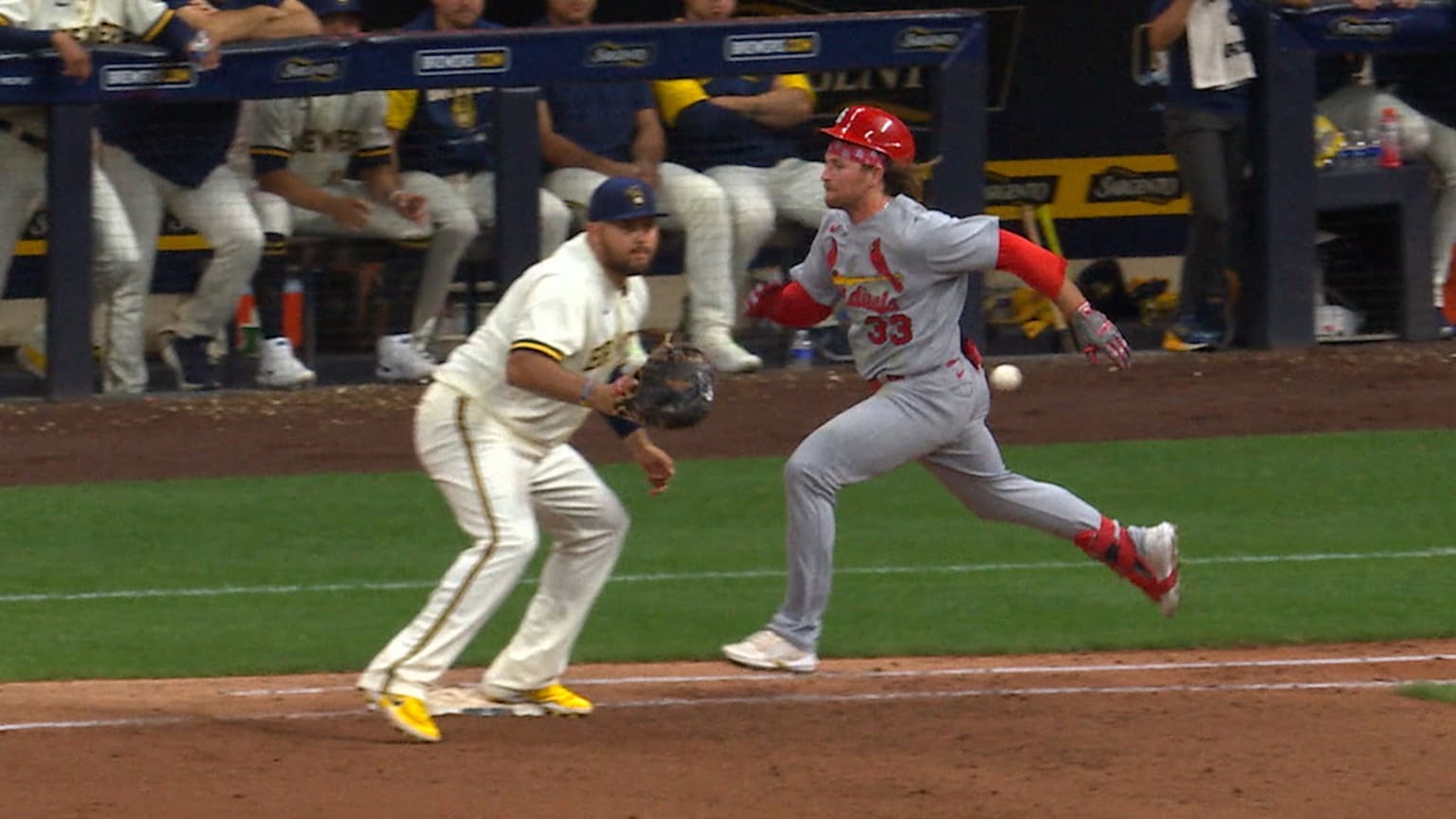 Brendan Donovan safe at first after umpire review | 06/20/2022 | San ...