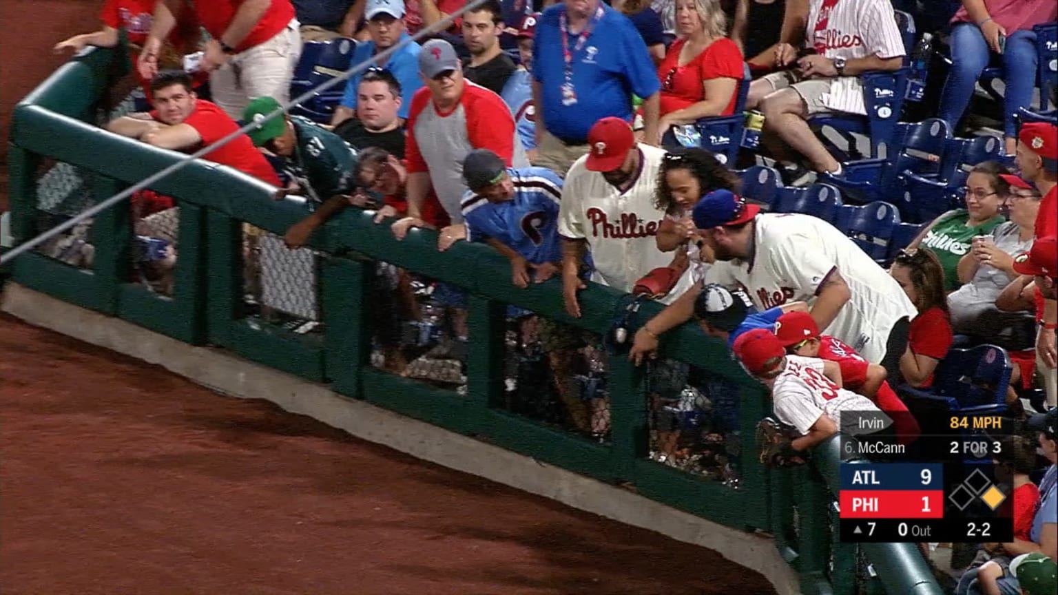 Phils fan makes grab with hat | 07/27/2019 | Philadelphia ...