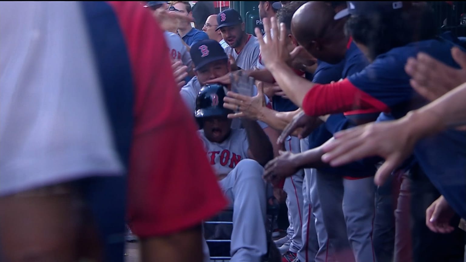 Rafael Devers Boston Red Sox Unsigned Home Run vs. Washington Nationals Photograph