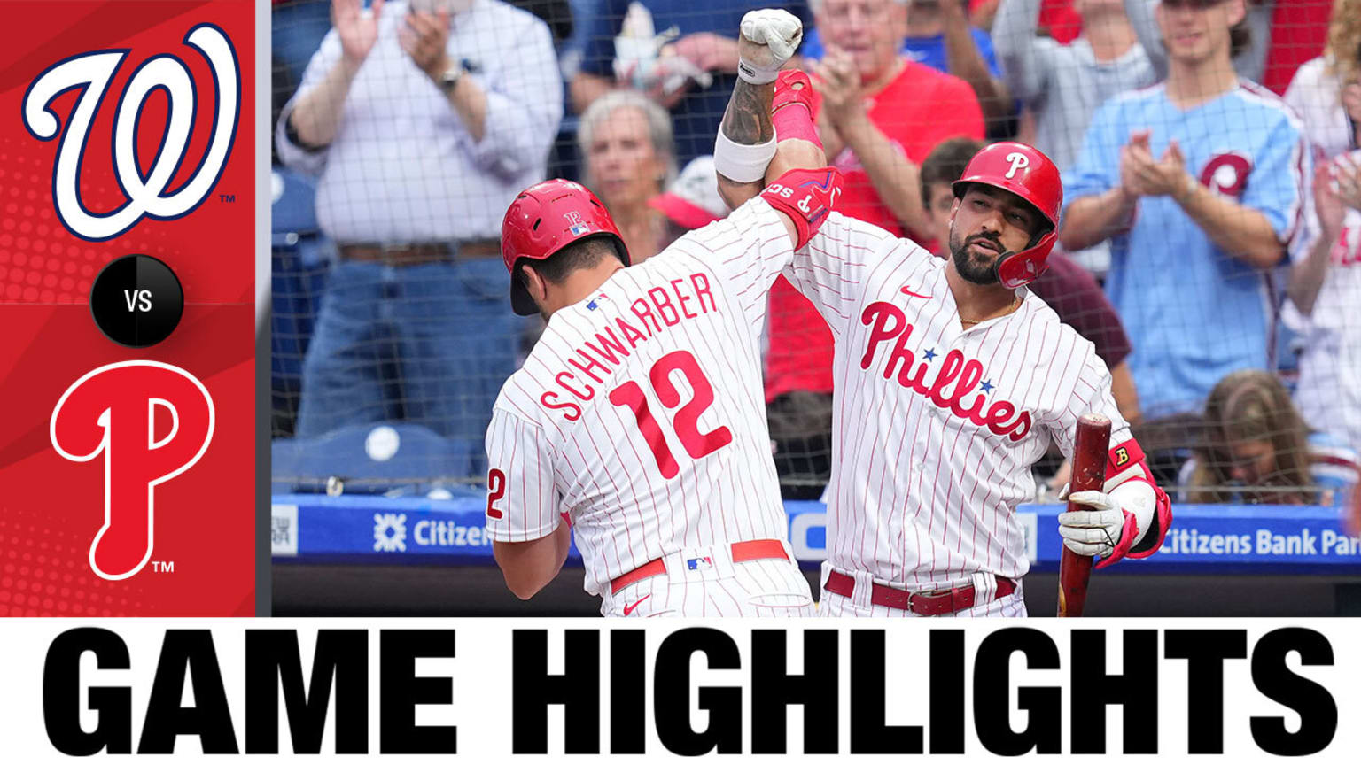 Phillies vs Washington Nationals GAME HIGHLIGHTS