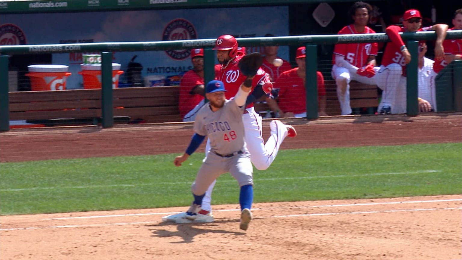 Nats challenge double play, Cruz safe upon review | 08/17/2022 ...