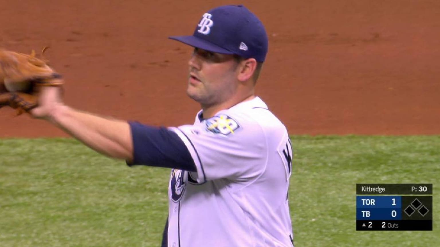 Kittredge's first K of the night 05/04/2018 Tampa Bay Rays