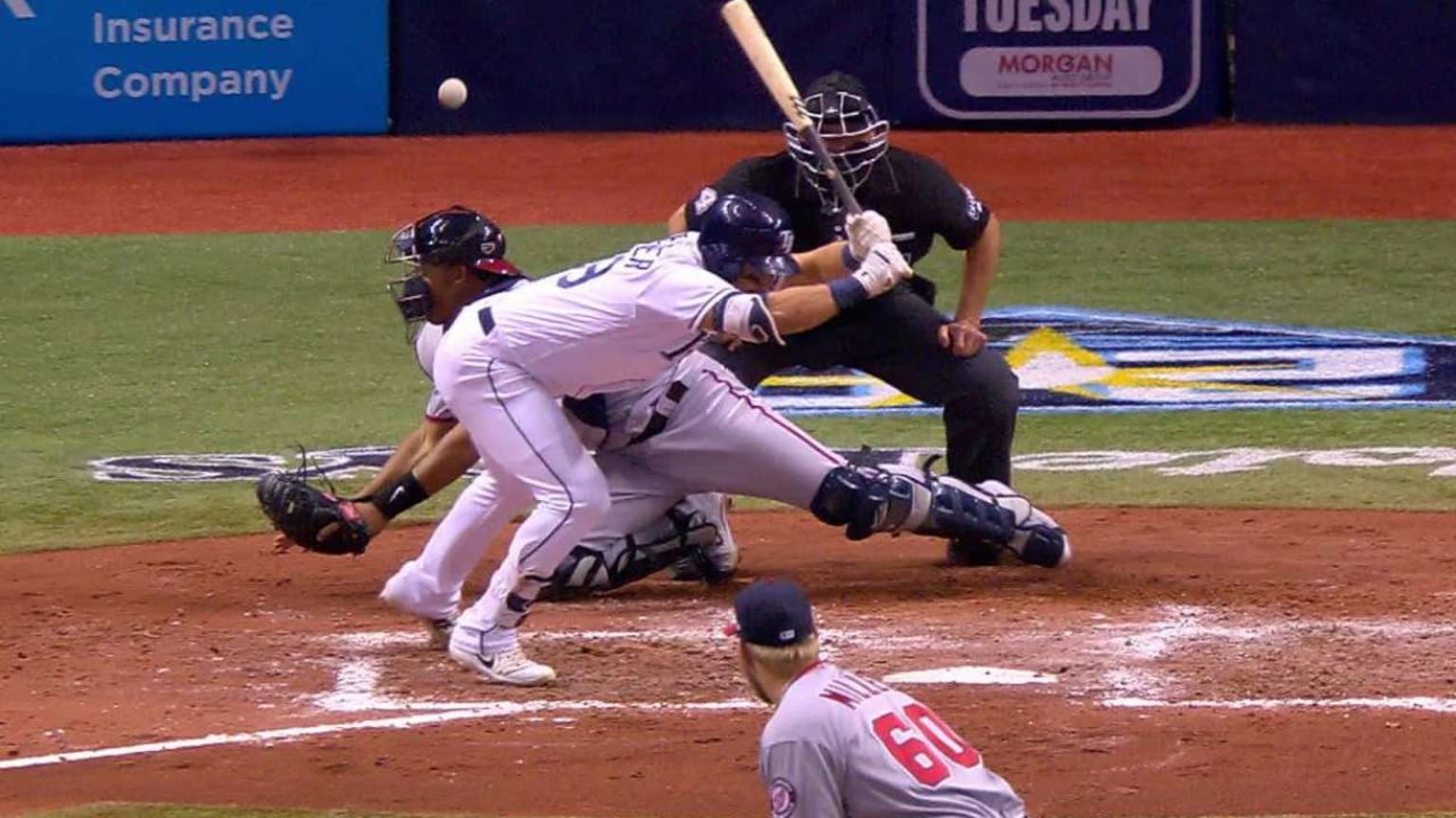 Bauers scores on a wild pitch 06/25/2018 Tampa Bay Rays