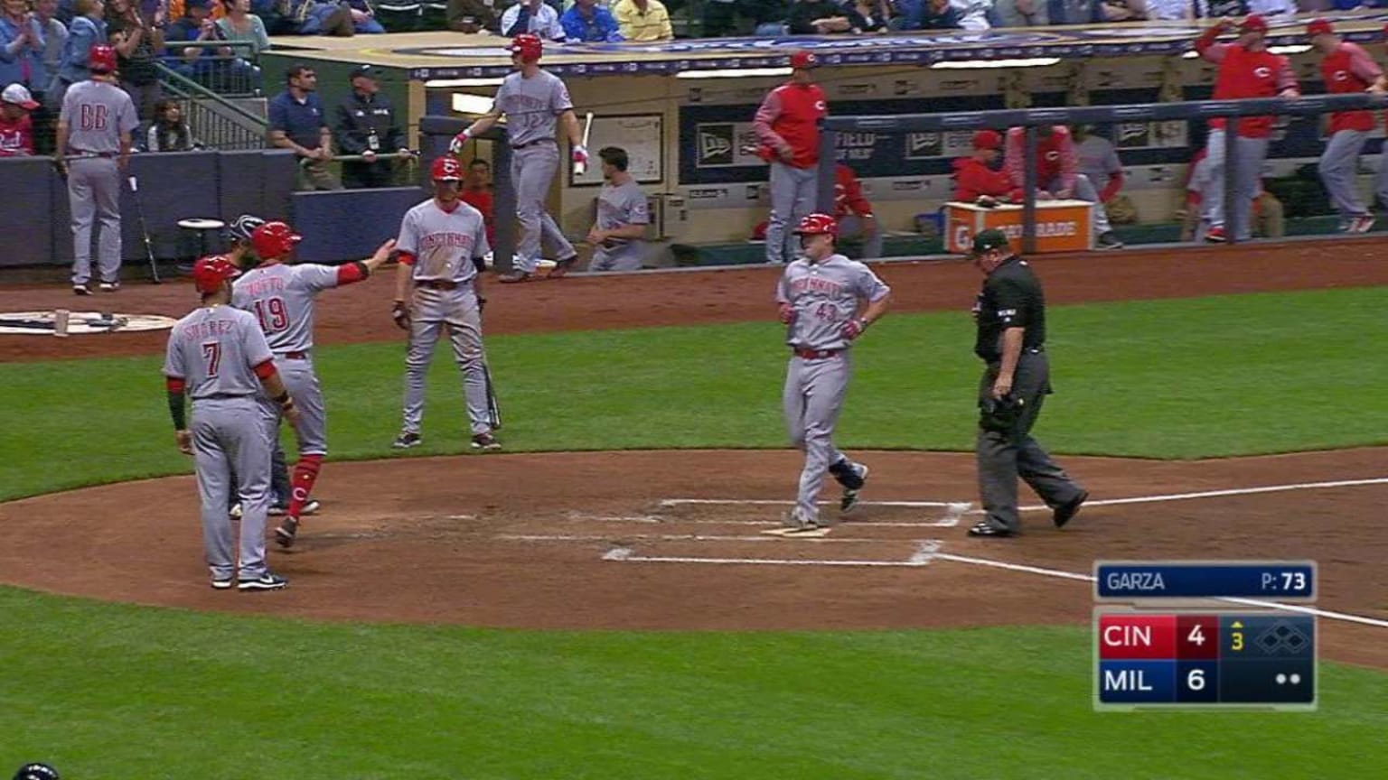 CIN@MIL: Edmonds' homer gets Reds on the board early 