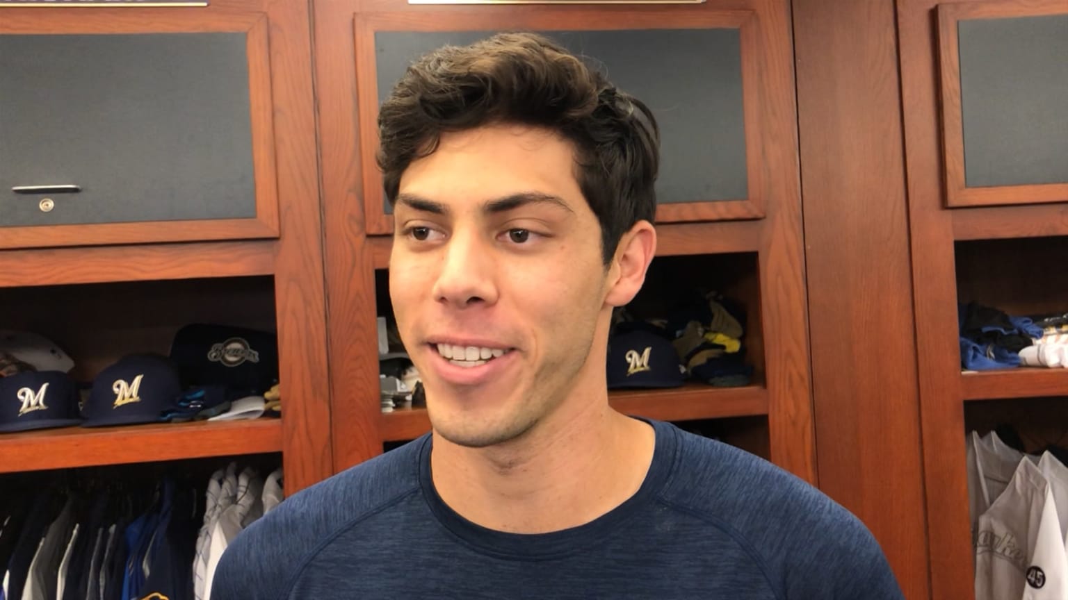 2018 NL MVP and Brewers outfielder Christian Yelich discusses appearing in ...