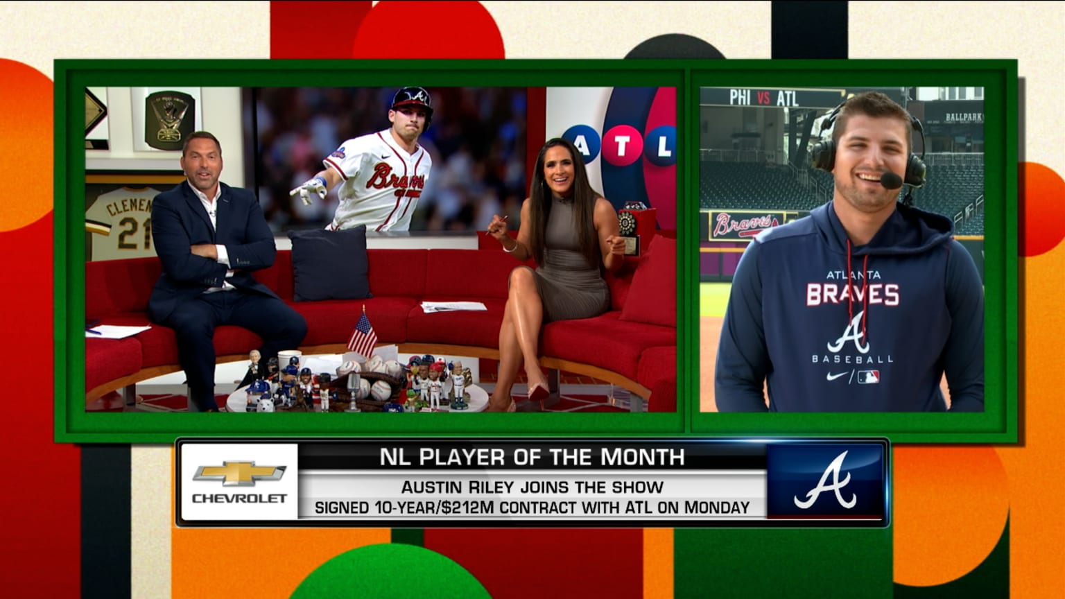 Austin Riley on being named NL Player of the Month | 08/03/2022 ...