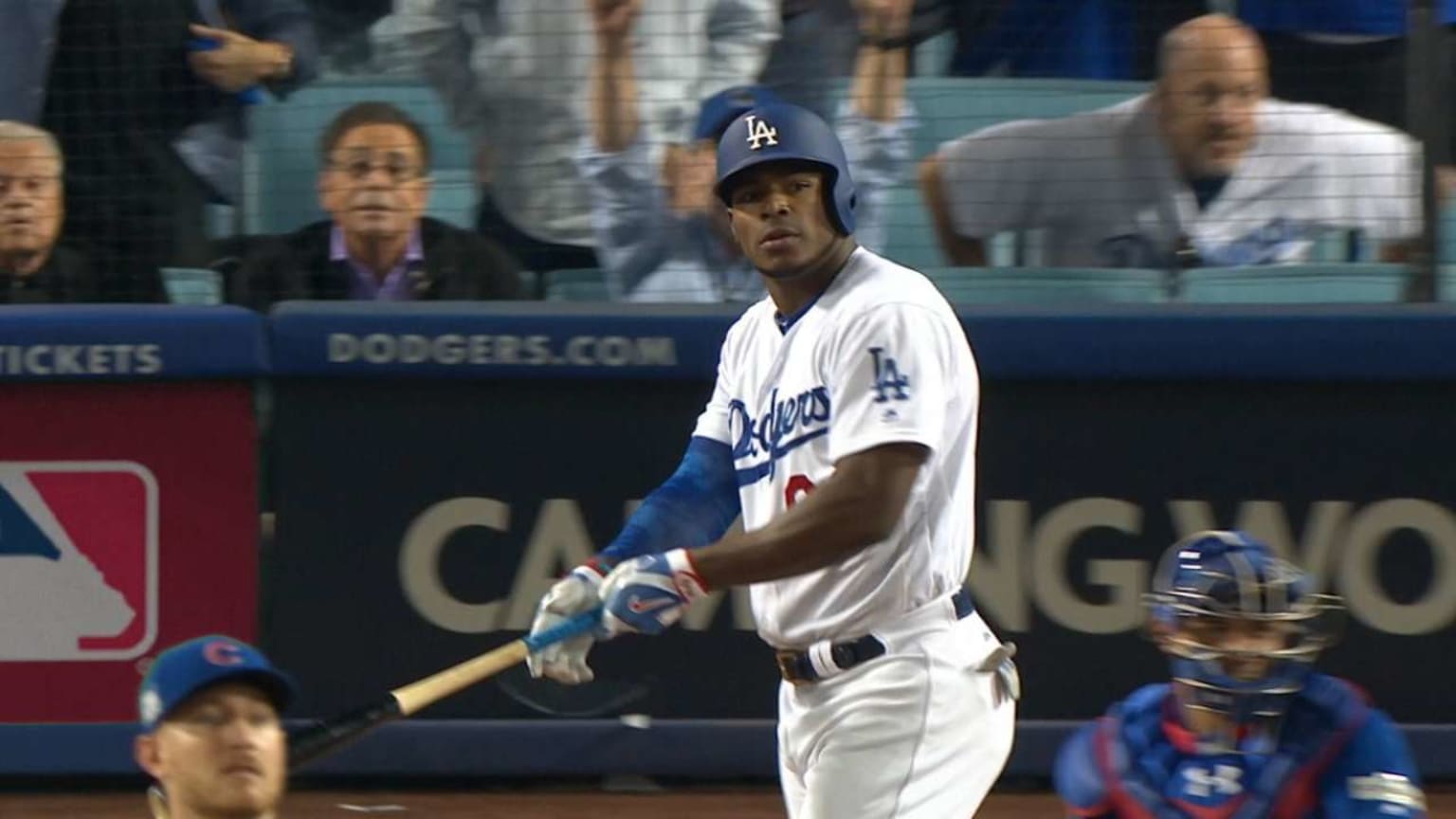 Yasiel Puig homers again as Dodgers beat Braves in 10