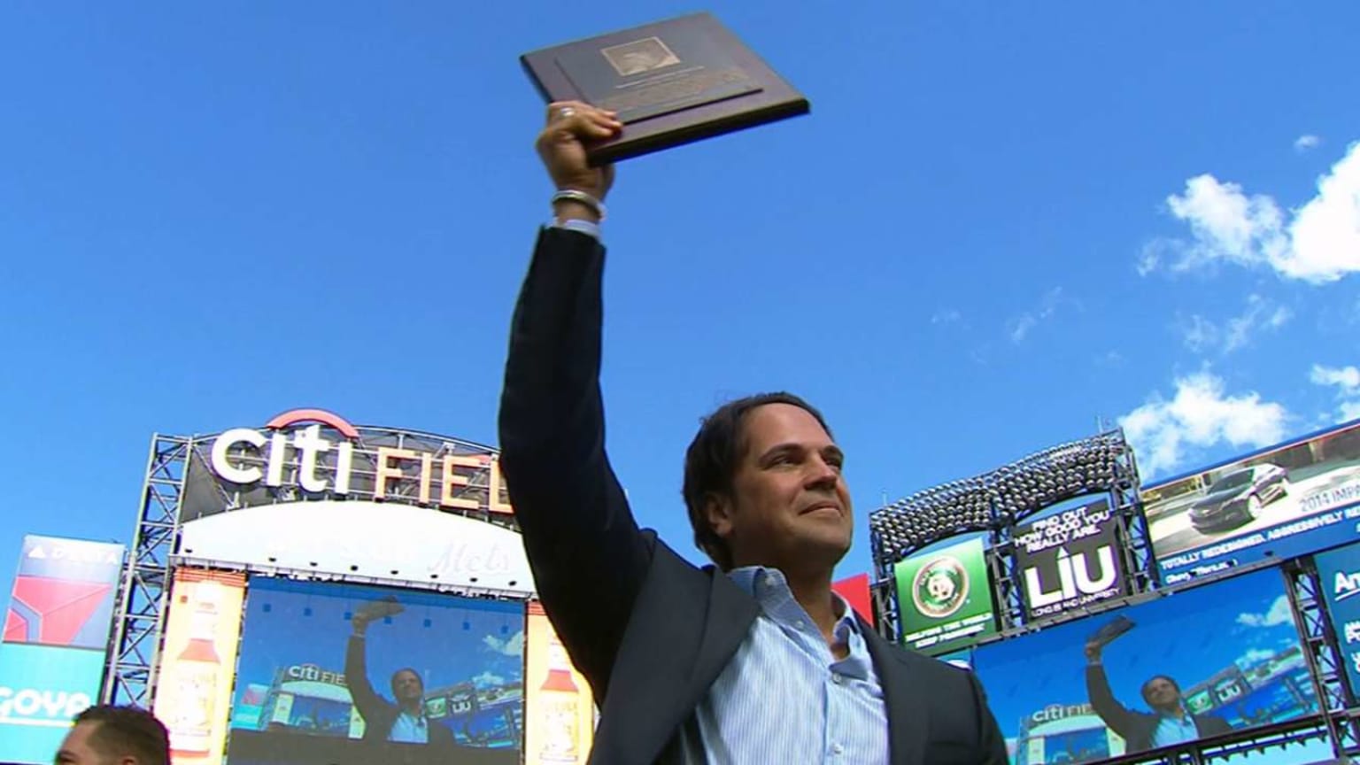 Piazza inducted into Mets HOF 09/29/2013 New York Mets