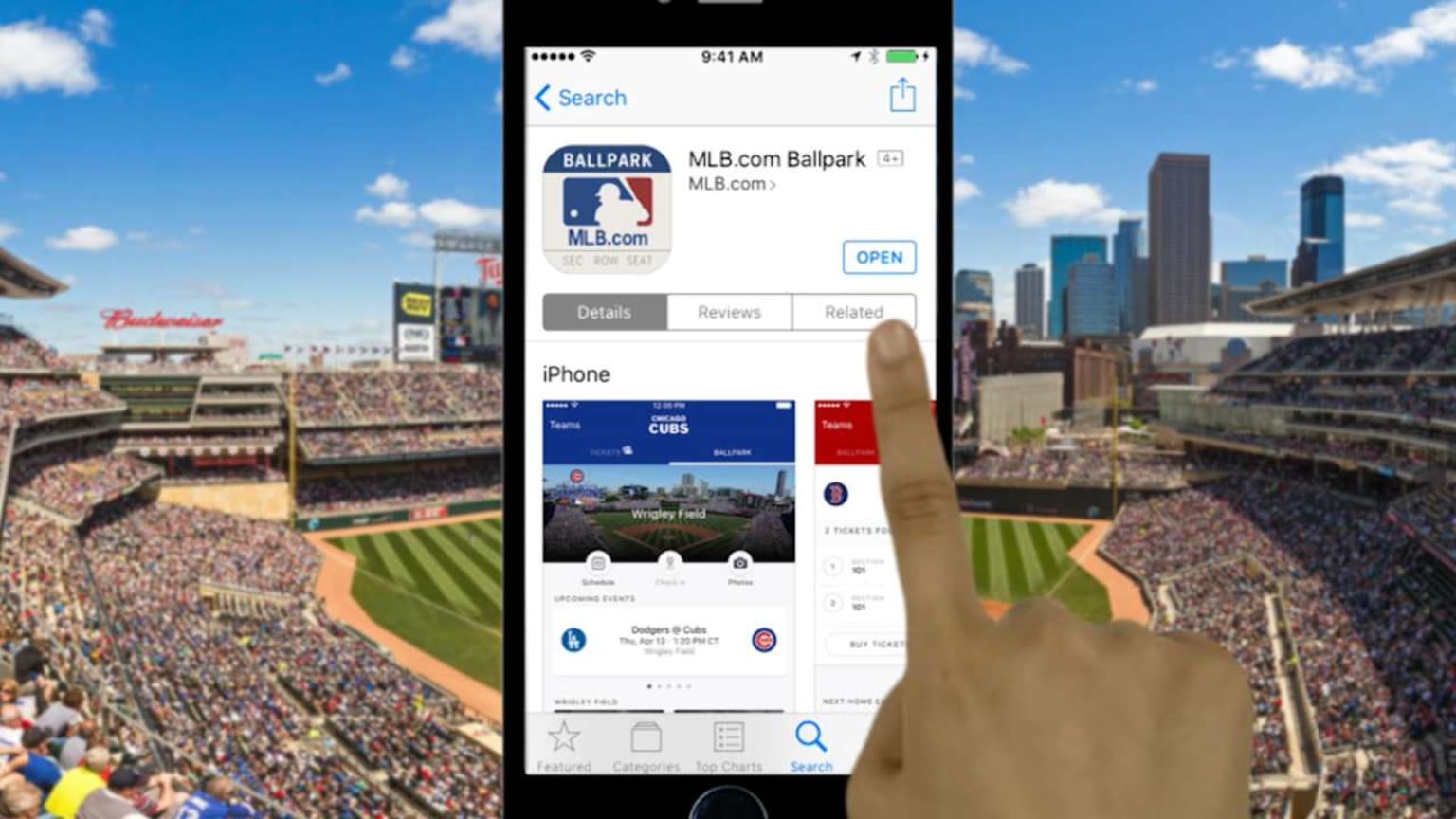 Signing up on MLB Ballpark App 05/31/2017 Minnesota Twins