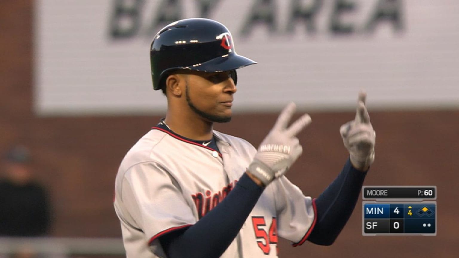 Santana's basesclearing double 06/09/2017 Minnesota Twins