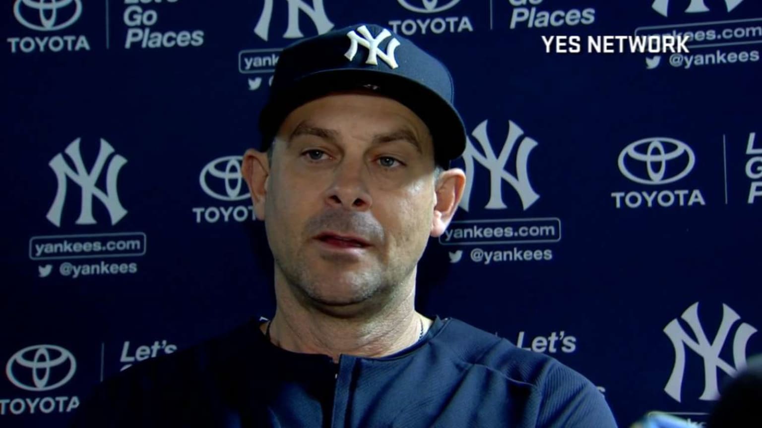 Video: Aaron Boone talks Migual Andujar's hot start