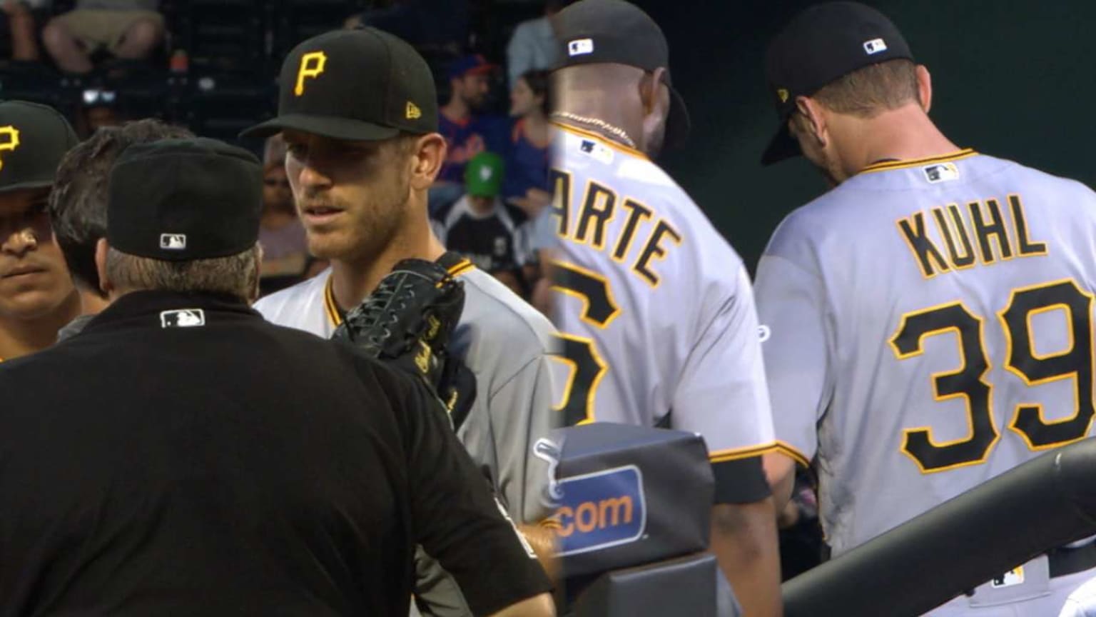 PIT@NYM: Kuhl leaves game with forearm discomfort | 06/26/2018 ...