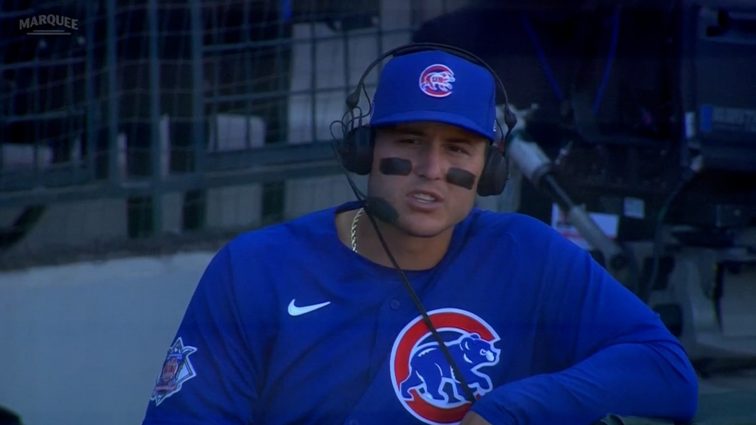 Anthony Rizzo on cleats, swing, 03/20/2021