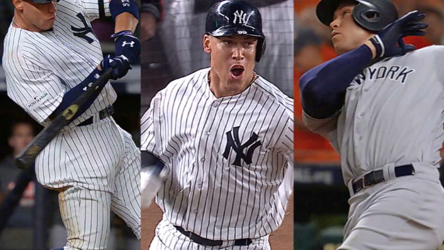 Judge rises with postseason HRs 10/21/2017 New York Yankees