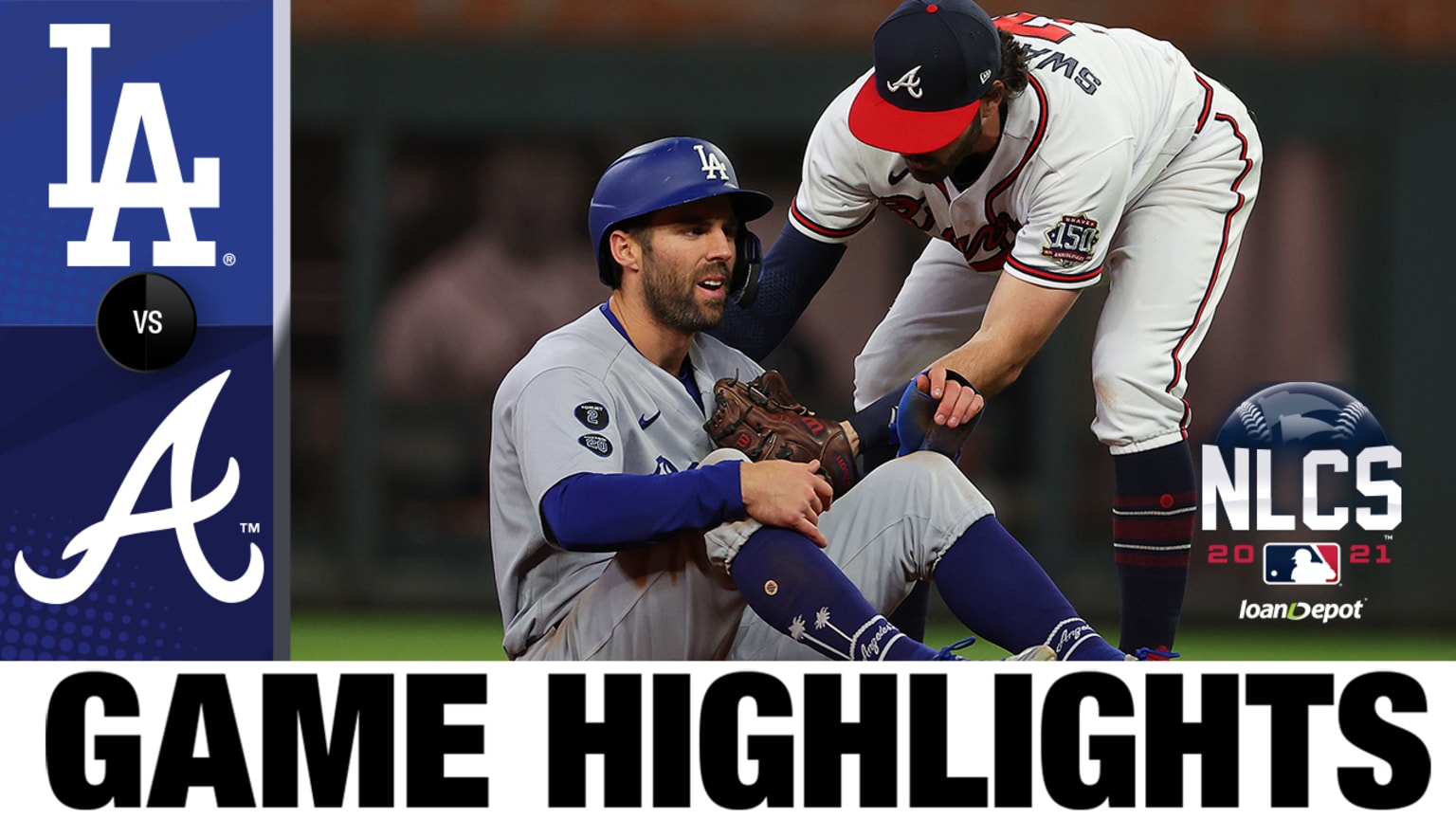 Atlanta Braves vs. Los Angeles Dodgers Game 2 Highlights