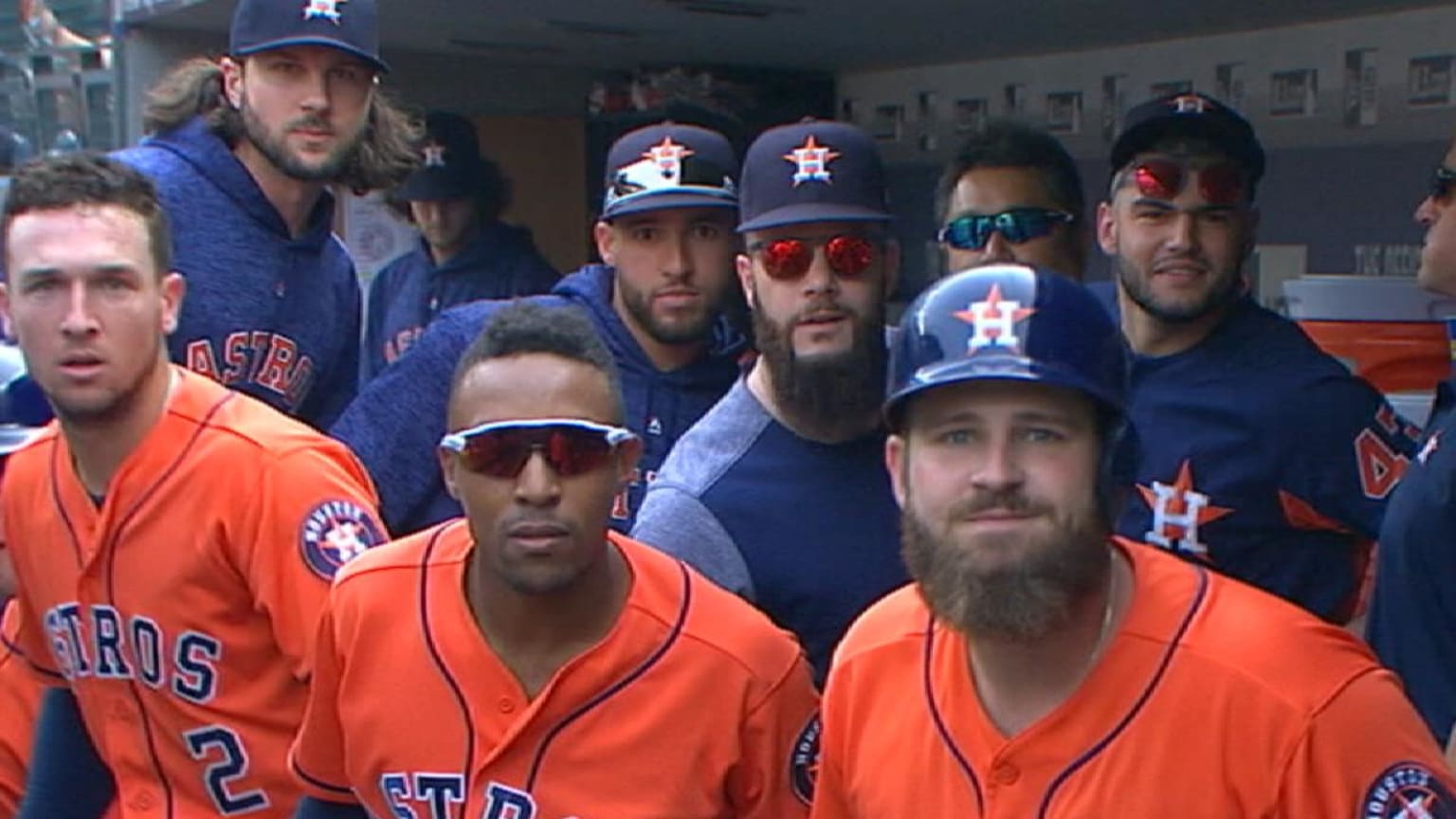 Astros' dugout celebrations 09/10/2018 Houston Astros
