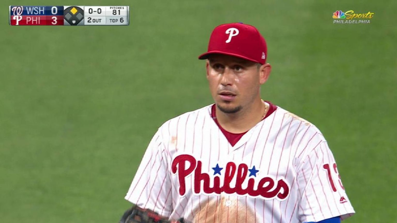 Cabrera's quick diving stop 08/28/2018 Philadelphia Phillies