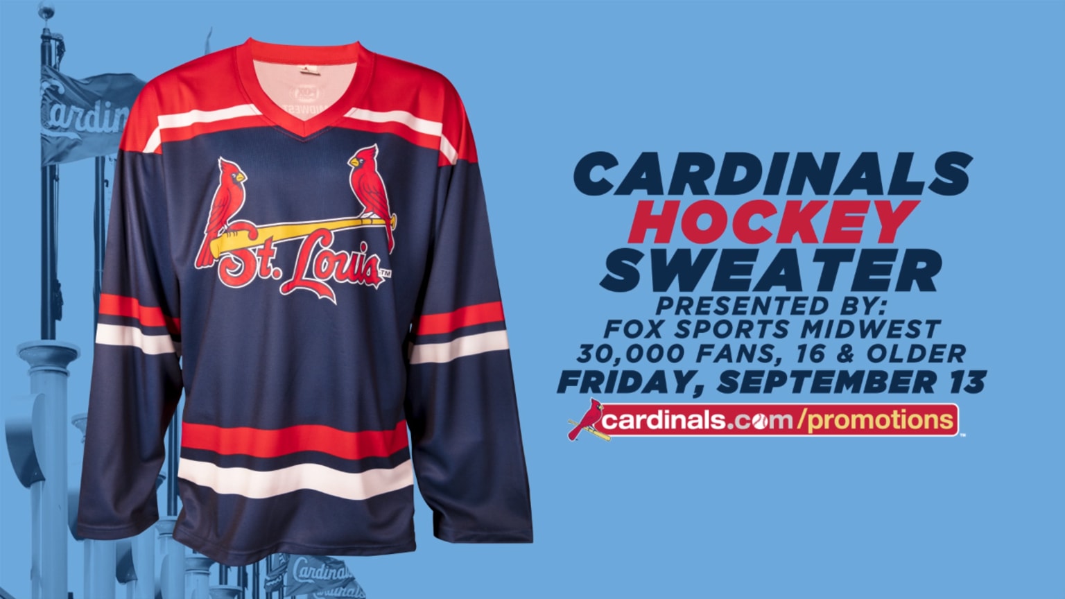 adult cardinals hockey sweater
