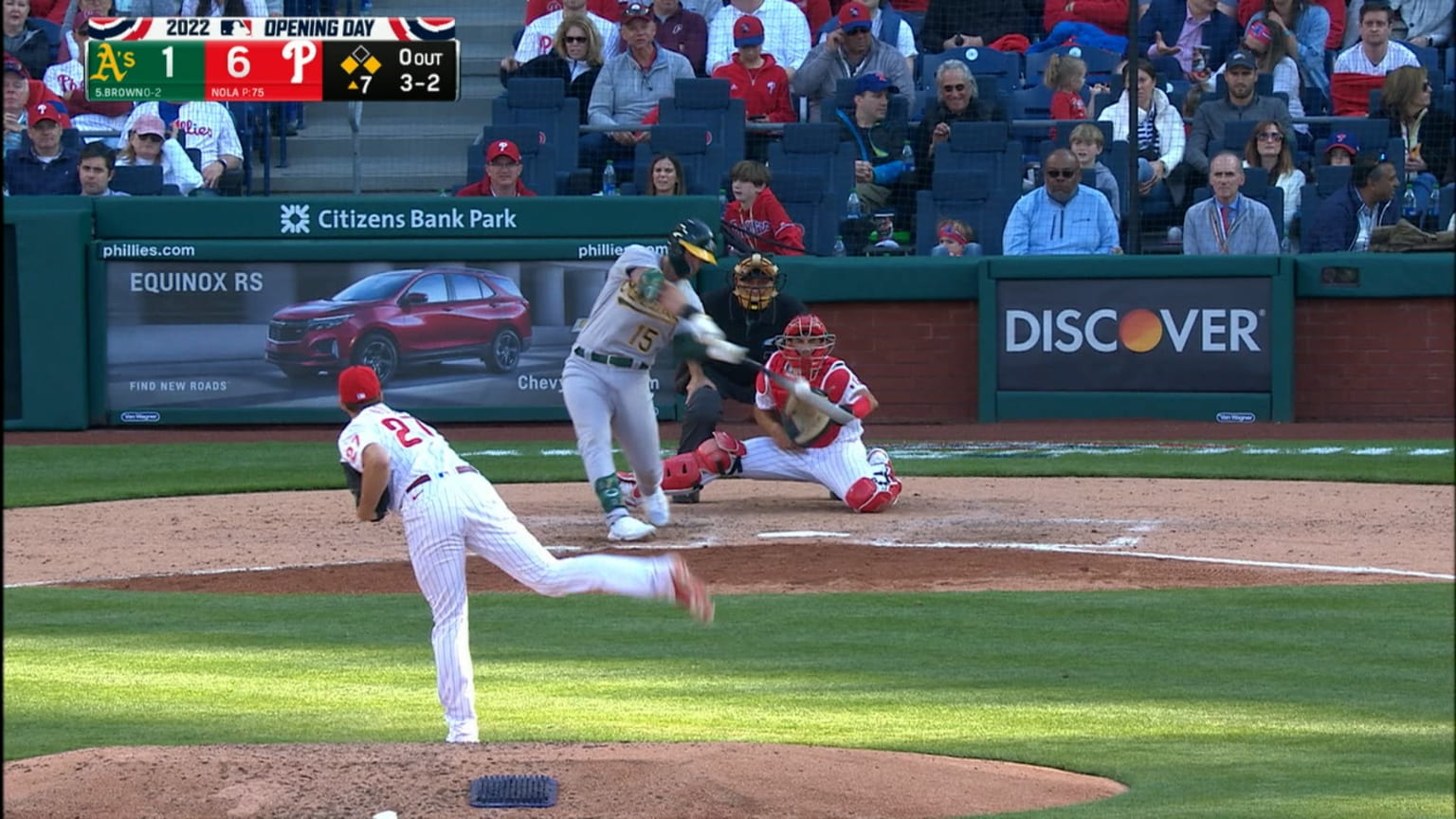 Seth Brown's 1st homer of 2022 04/08/2022 Oakland Athletics