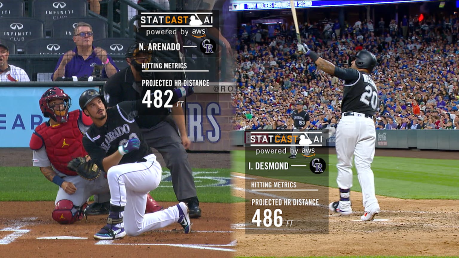 Rockies' longest HRs of 2019 11/25/2019 Texas Rangers