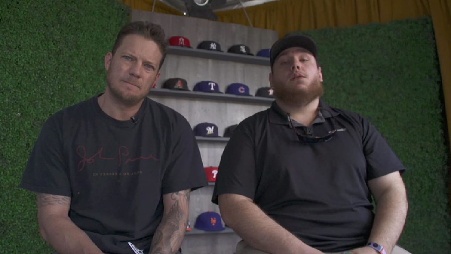 Peavy chats with Luke Combs at Innings Festival | 03/27/2018 | Atlanta ...