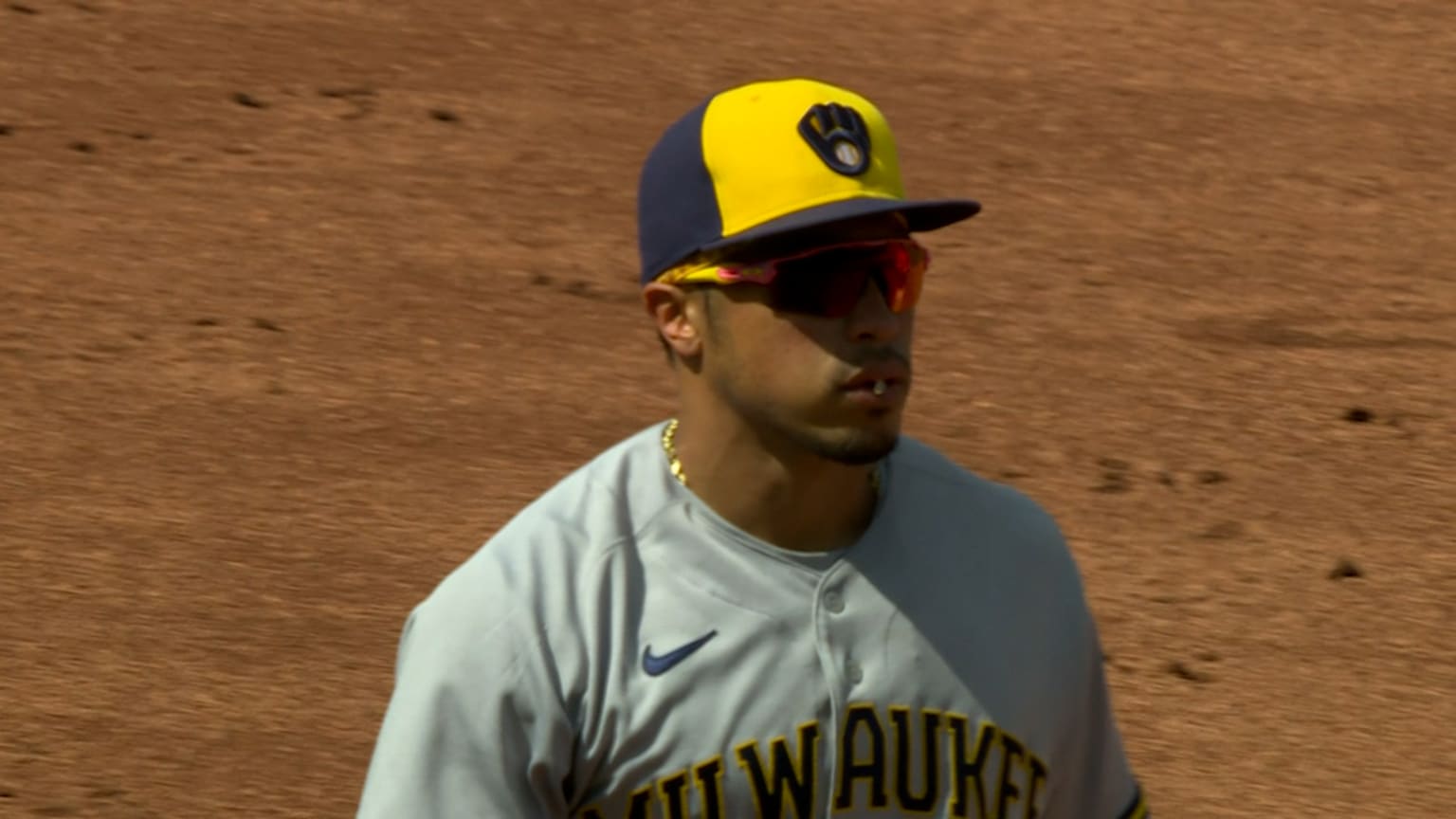 Kolten Wong on his costly error 07/31/2022 Milwaukee Brewers