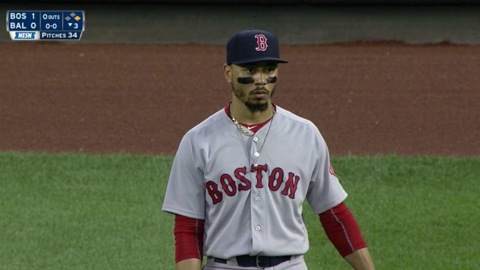 Betts Heart And Hustle Award 07 24 2018 Boston Red Sox