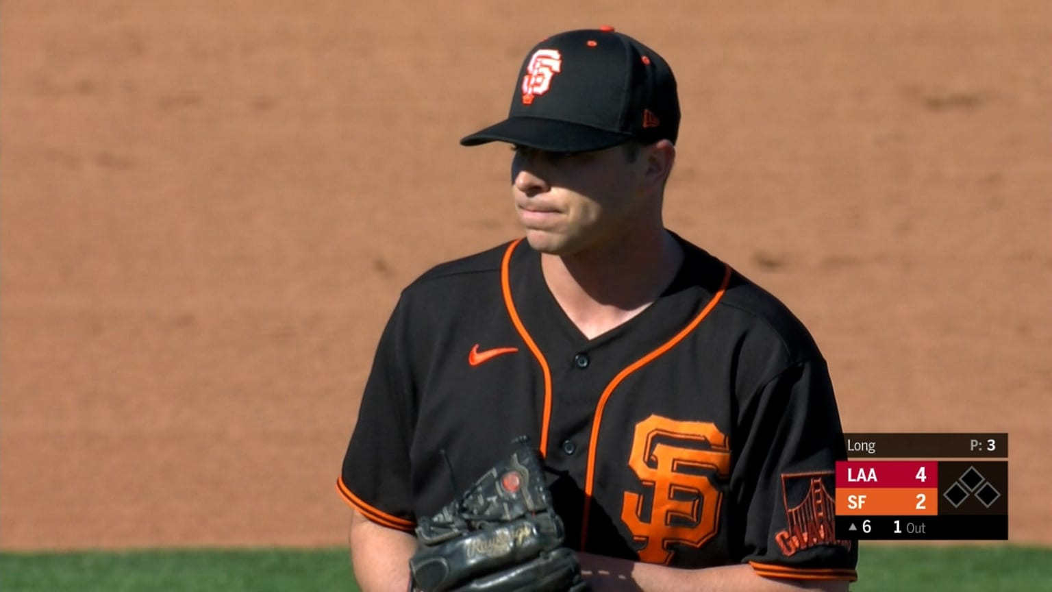 San Francisco Giants' Sammy Long against the Arizona Diamondbacks