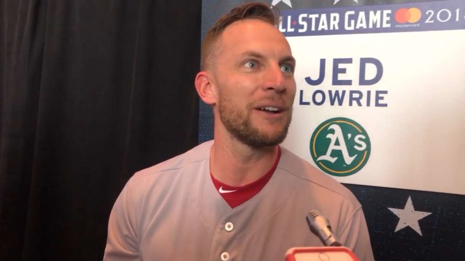 Jed Lowrie on 1st AllStar nod 07/16/2018 Oakland Athletics